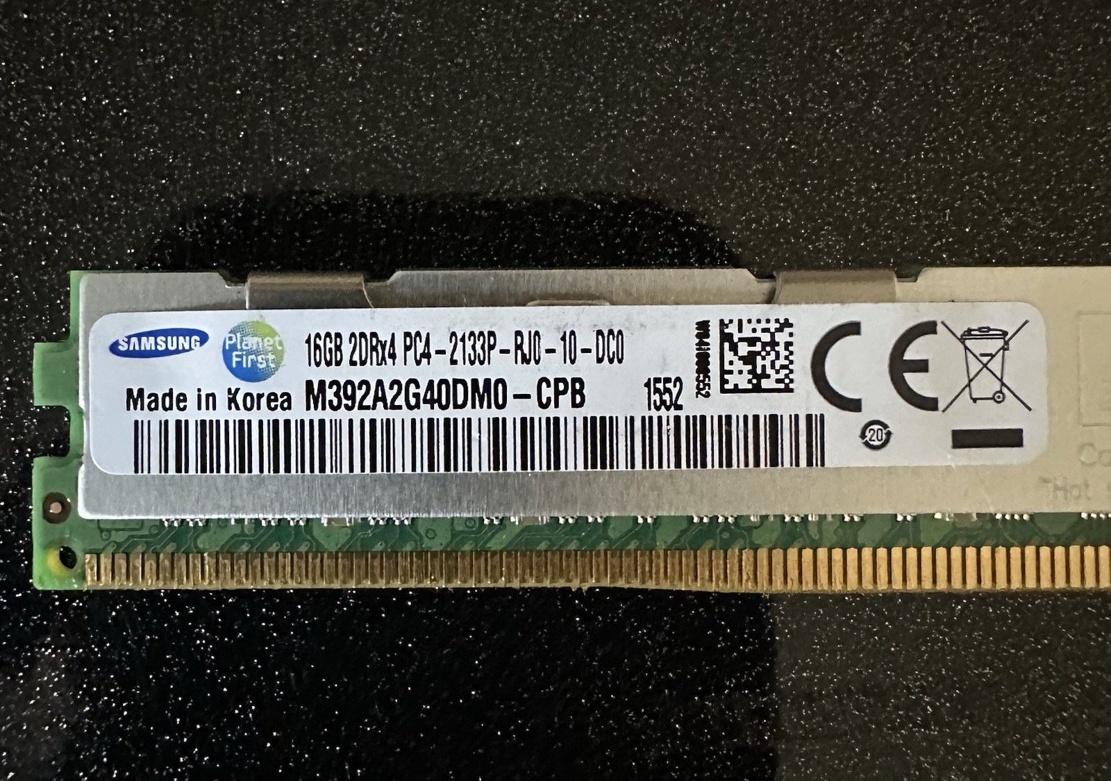Samsung SuperMicro 16GB ECC DDR4 RDIMM low profile HEAT SPREADER M392A2G40DM0CPB