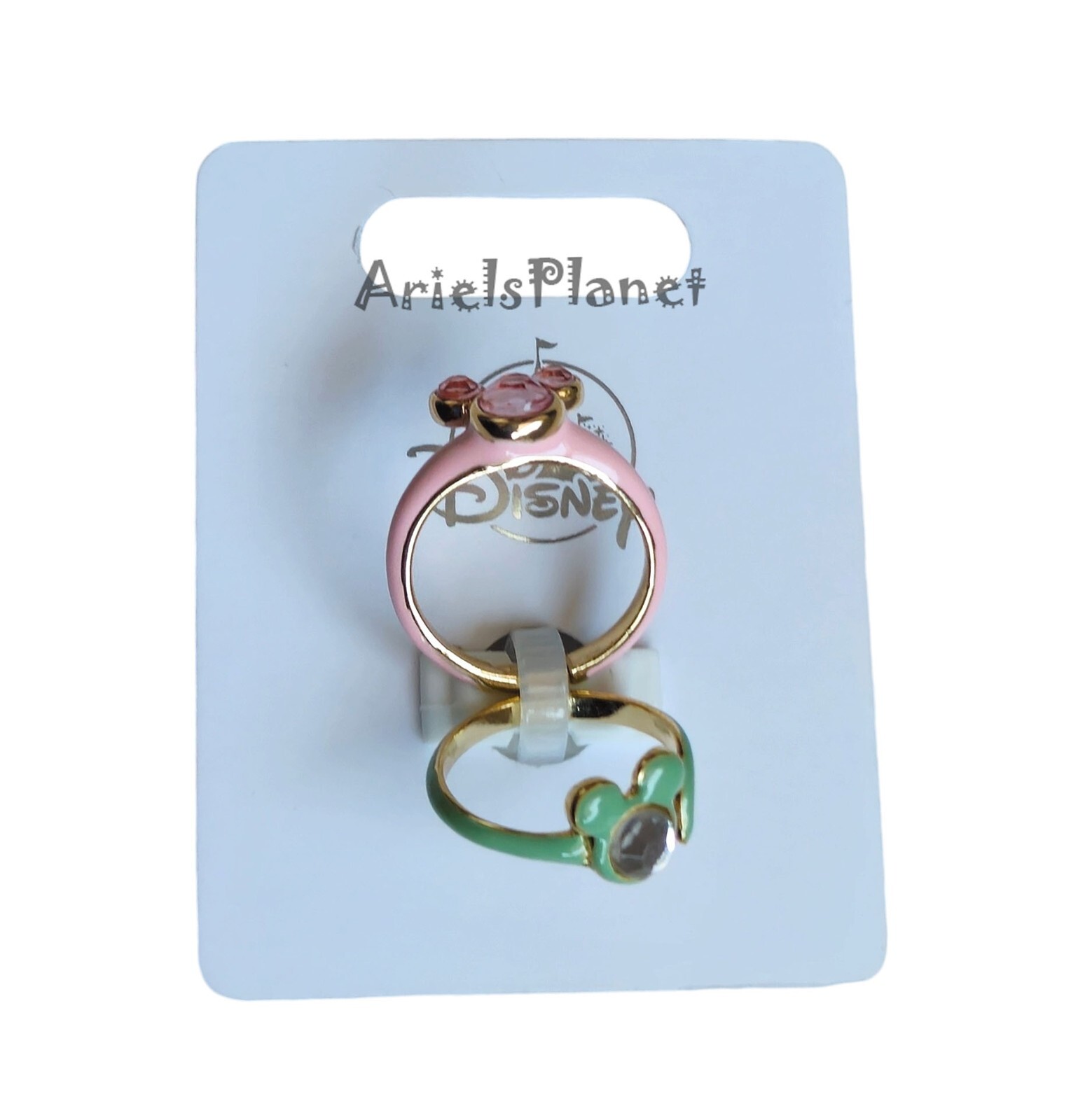 2024 Disney Parks Mickey Mouse Ear Adjustable Finger Ring Set of 2 – One Size
