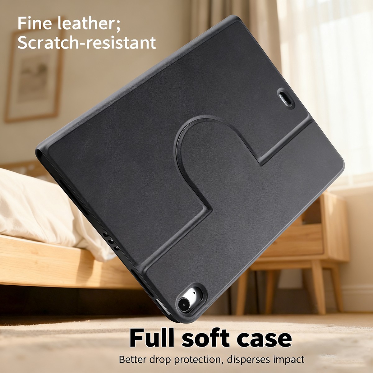 For Apple iPad Air 4 5 10.9″ / Air 11″ M2 M3 Leather Case Rotating Stand Cover