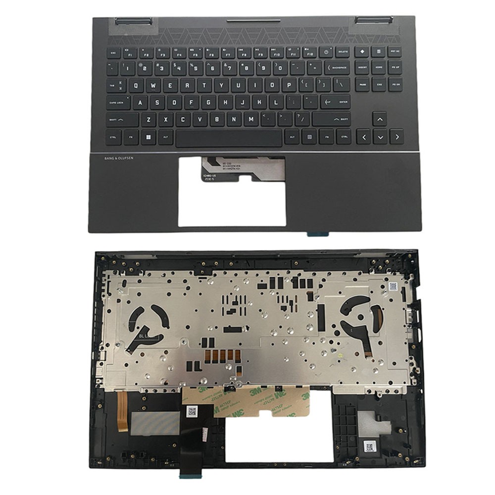 New For HP OMEN Laptop 15-EK 15-EN Palmrest w/RGB Backlit Keyboard M00667-001 US