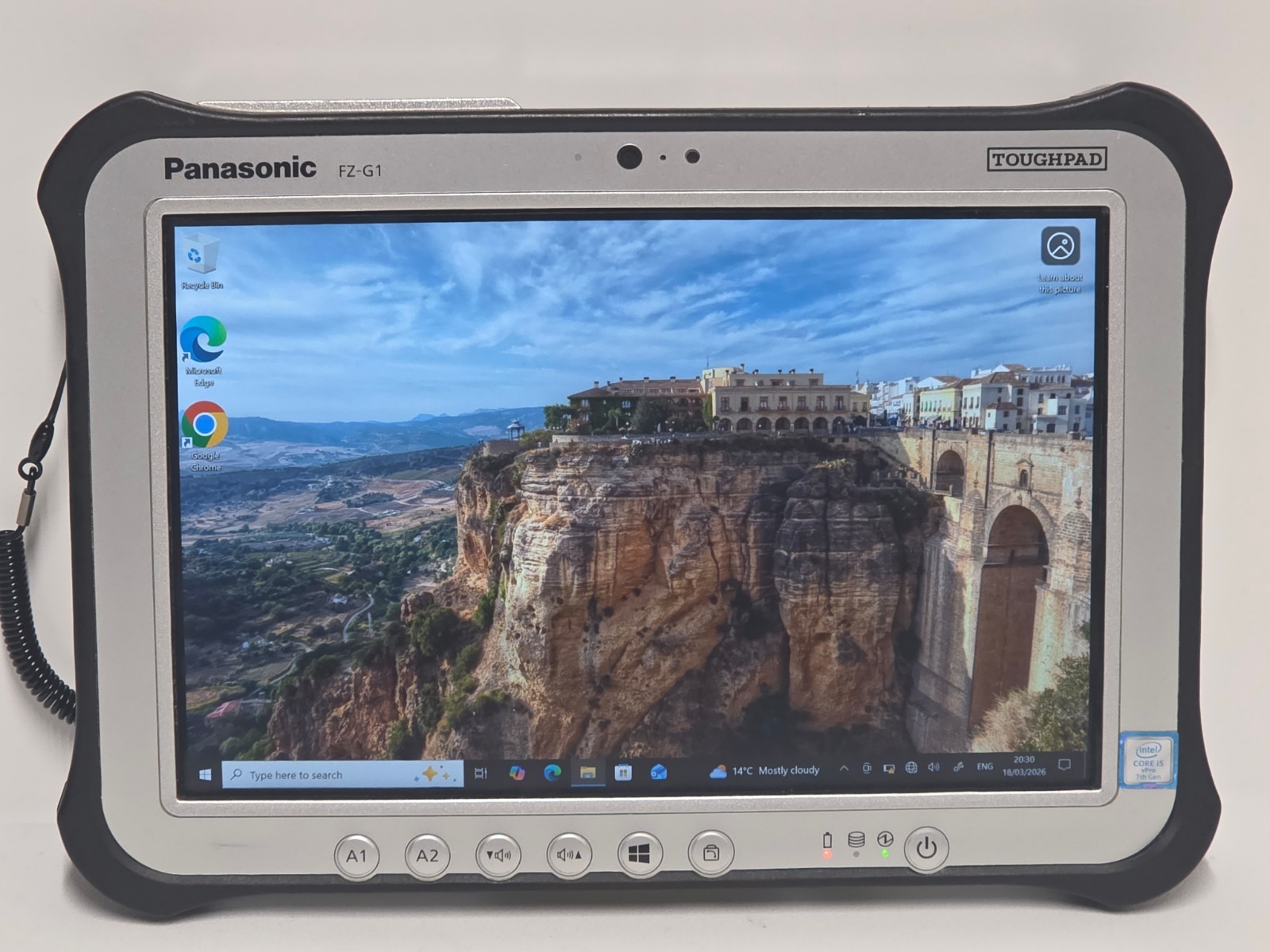 PANASONIC TOUGHPAD FZ-G1 MK5 10.1″ WUXGA i5-7300U 256GB SSD 8GB GPS HDMI LTE