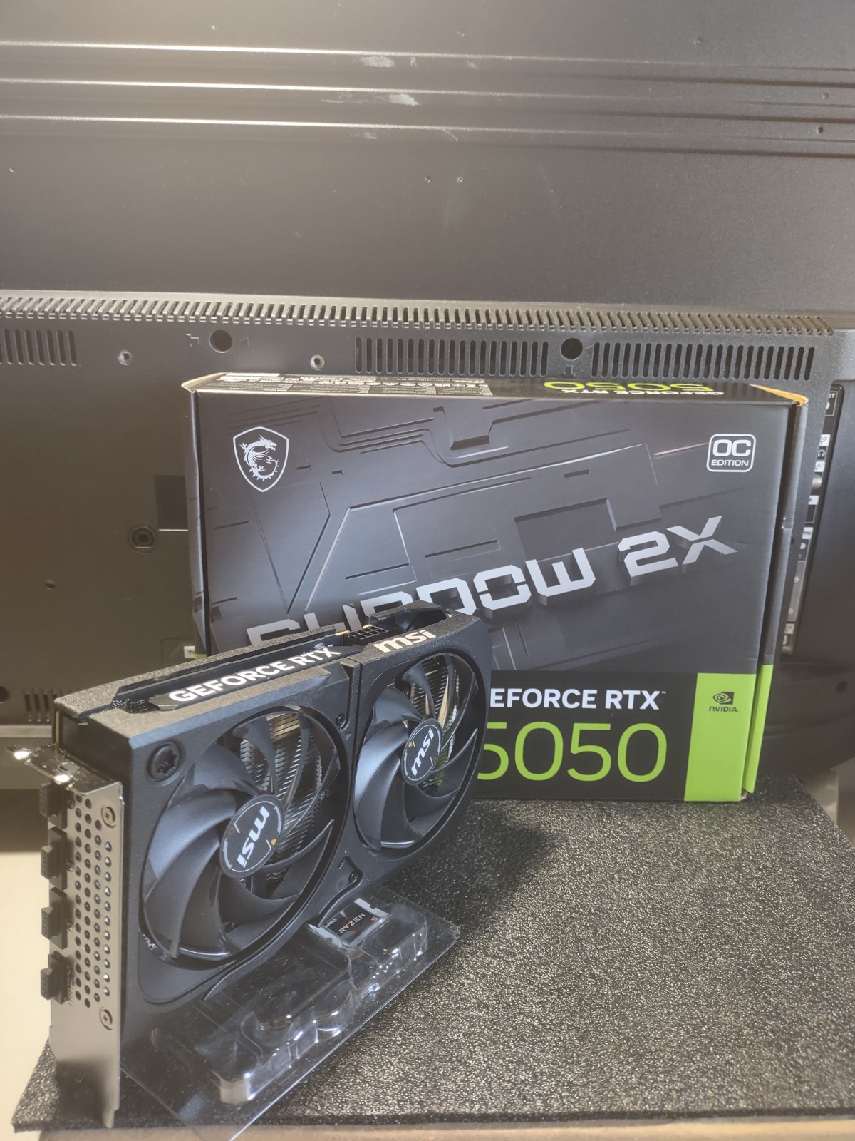 MSI GeForce RTX 5050 SHADOW 2X OC 8GB GDDR6 Graphics Card – In Original Box