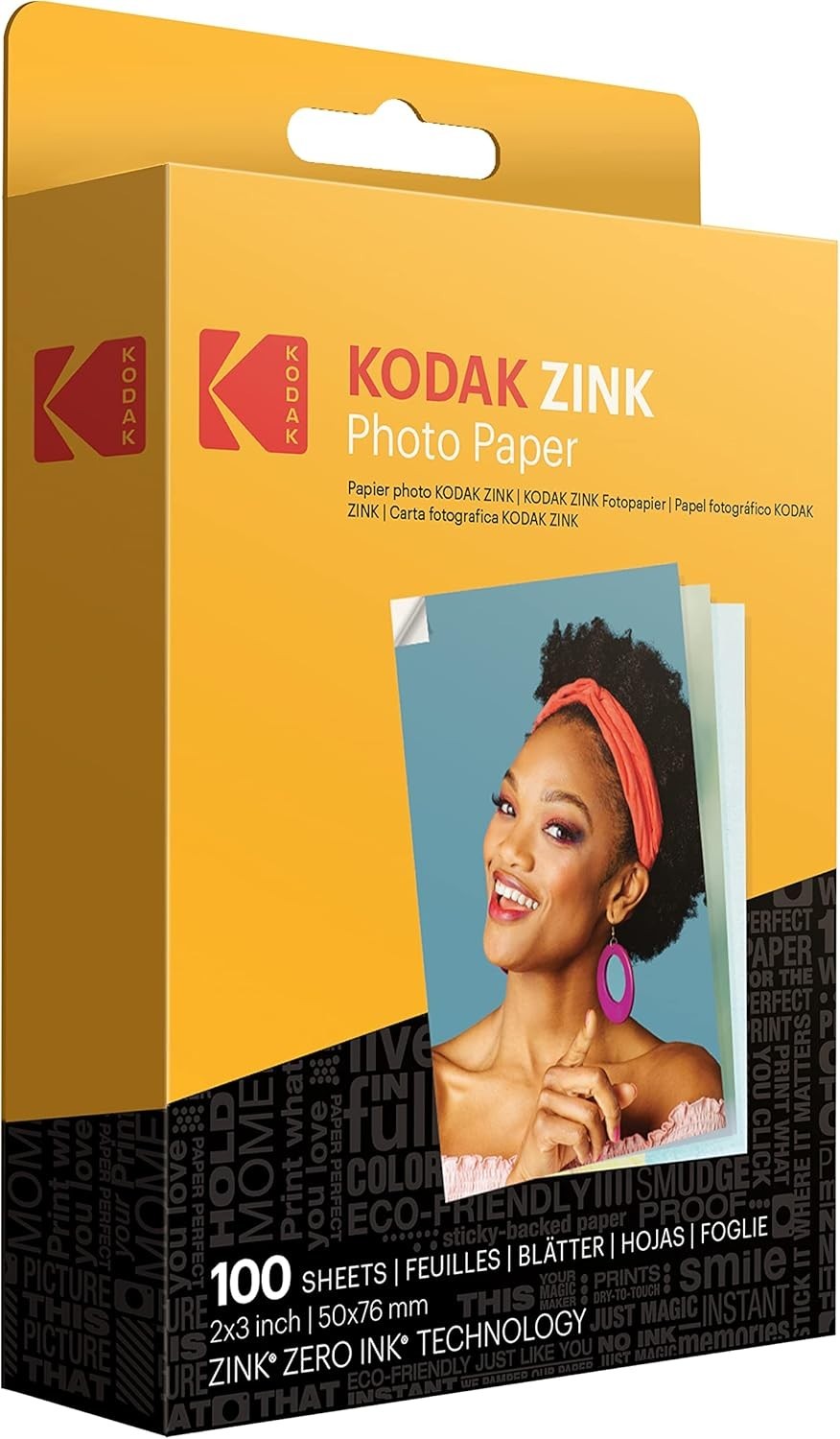 Photo Paper 2×3 White Glossy 100 Sheets Compatible with Cameras Printers