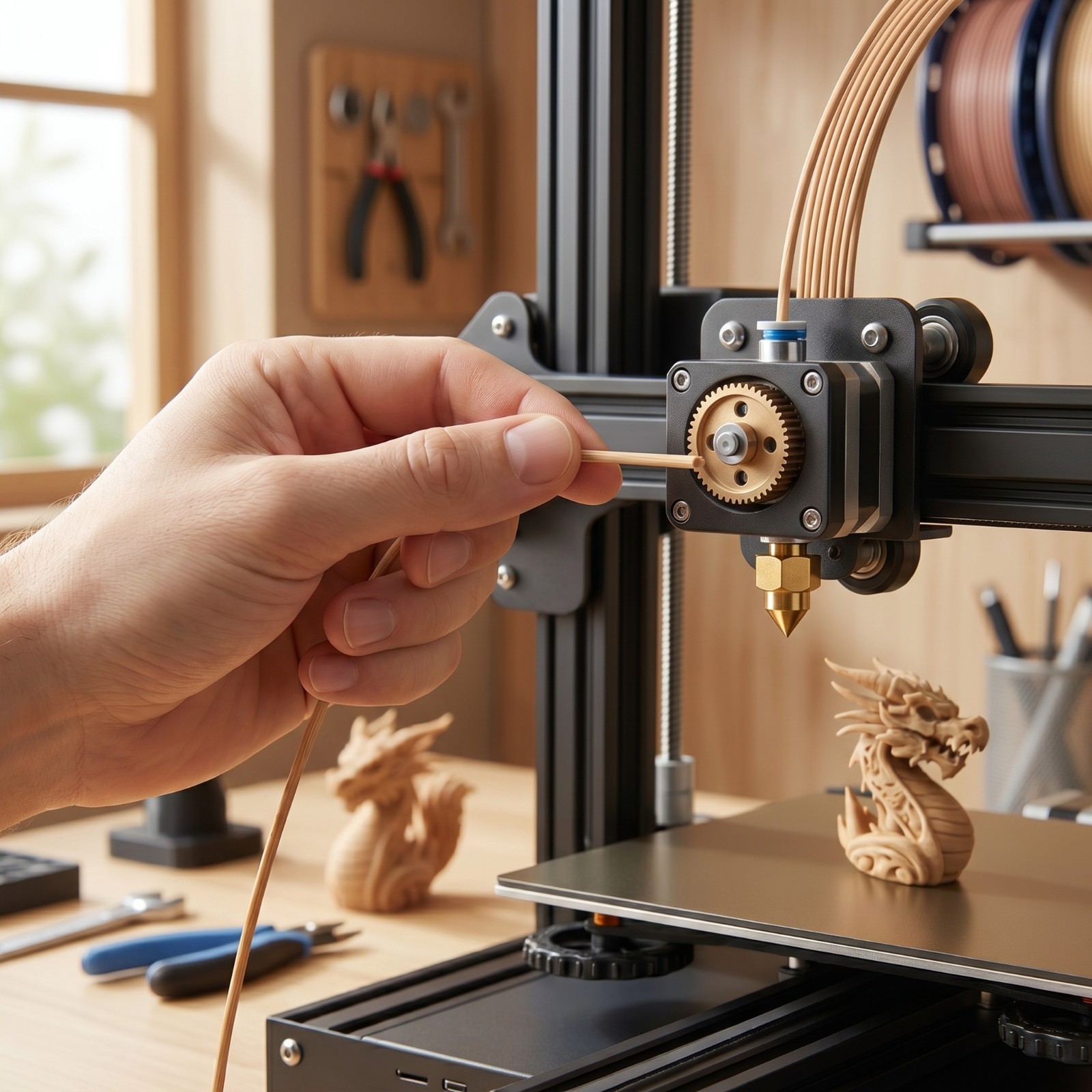 SUNLU Wood 250g*8 1.75mm Filament Wood PLA Filament 3D Printer Filament