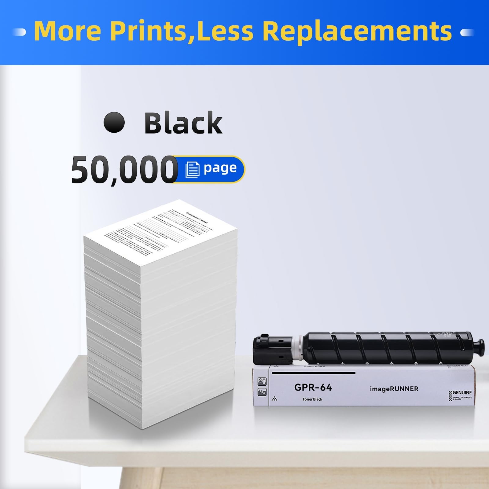 GPR64 Black Toner Compatible for GPR-64 5141C003AA Toner for ImageRunner Adva…