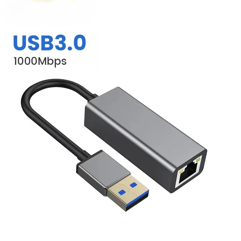 USB 3.0 Gigabit Ethernet LAN RJ45 1000Mbps Network Adapter For Windows PC Mac