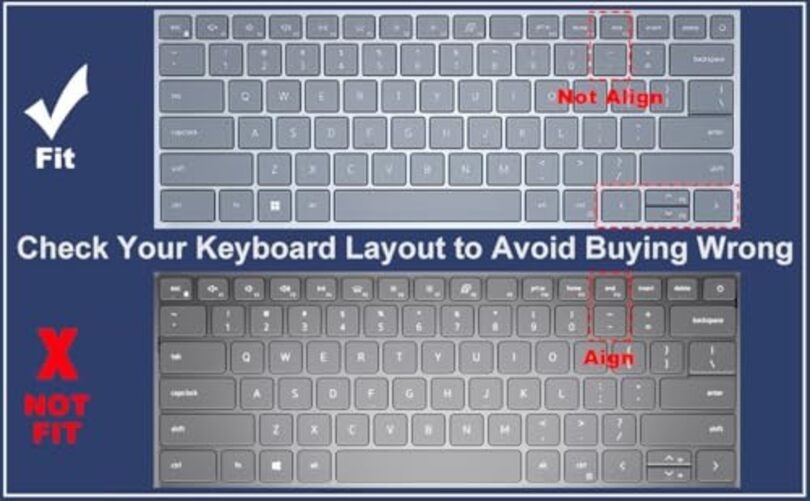 Keyboard Cover for Dell 14 Plus DB04250 DB04255 DB14250 DB14255,Dell Clear