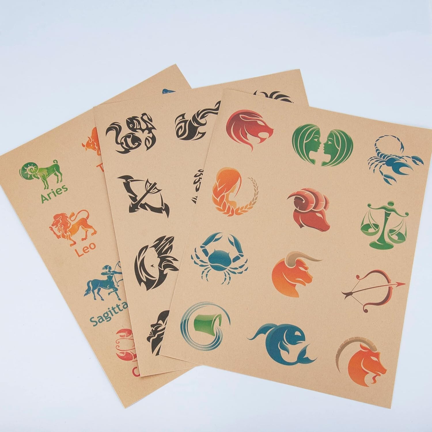 1000 Full Sheet Kraft Paper Sticker Paper, Printable Brown Labels, 8.5″ x 11″