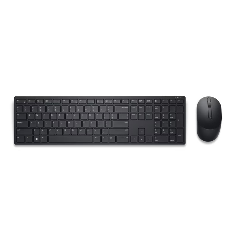 NEW – DELL Pro Wireless Keyboard and Mouse – KB3121WT – US English – Black