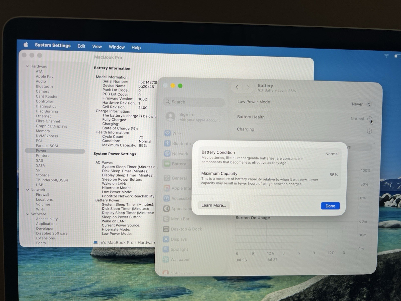 Apple MacBook Pro 13.3 Inch Retina 3.2GHz M1 16GB RAM 512GB SSD A2338 Silver