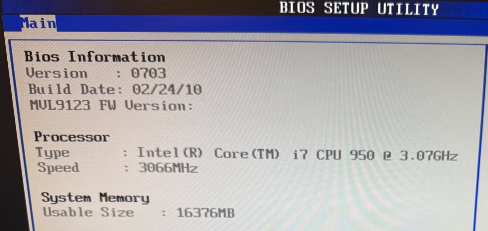 ASUS P6X58D Premium ATX LGA1366 Intel i7 CPU 950 @ 3.07GHz 16Gb DDR3 UDIMM RAM