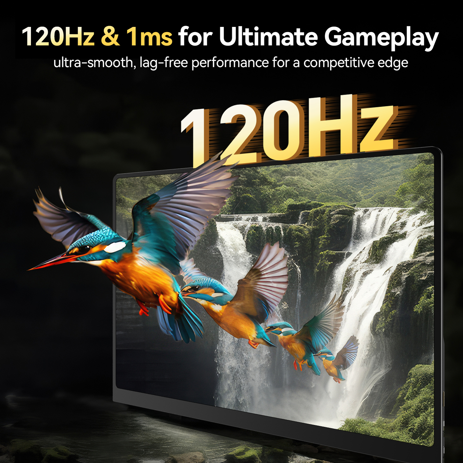 Used UPERFECT 16″ OLED Portable Monitor 120Hz Gaming Screen 100% DCI-P3 100000:1