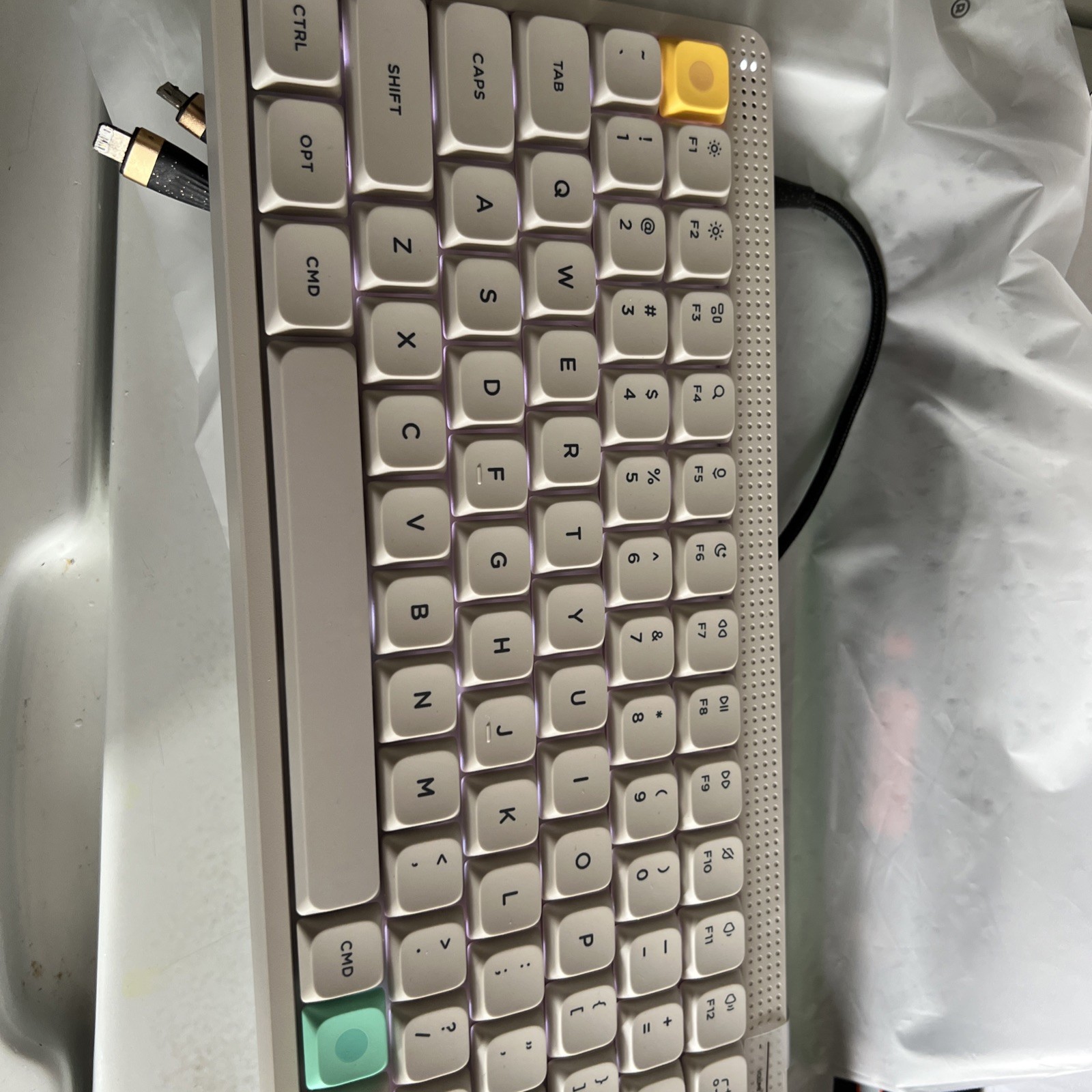 NuPhy Node 75 Wireless Mechanical Keyboard Low Profile Black QWERTY