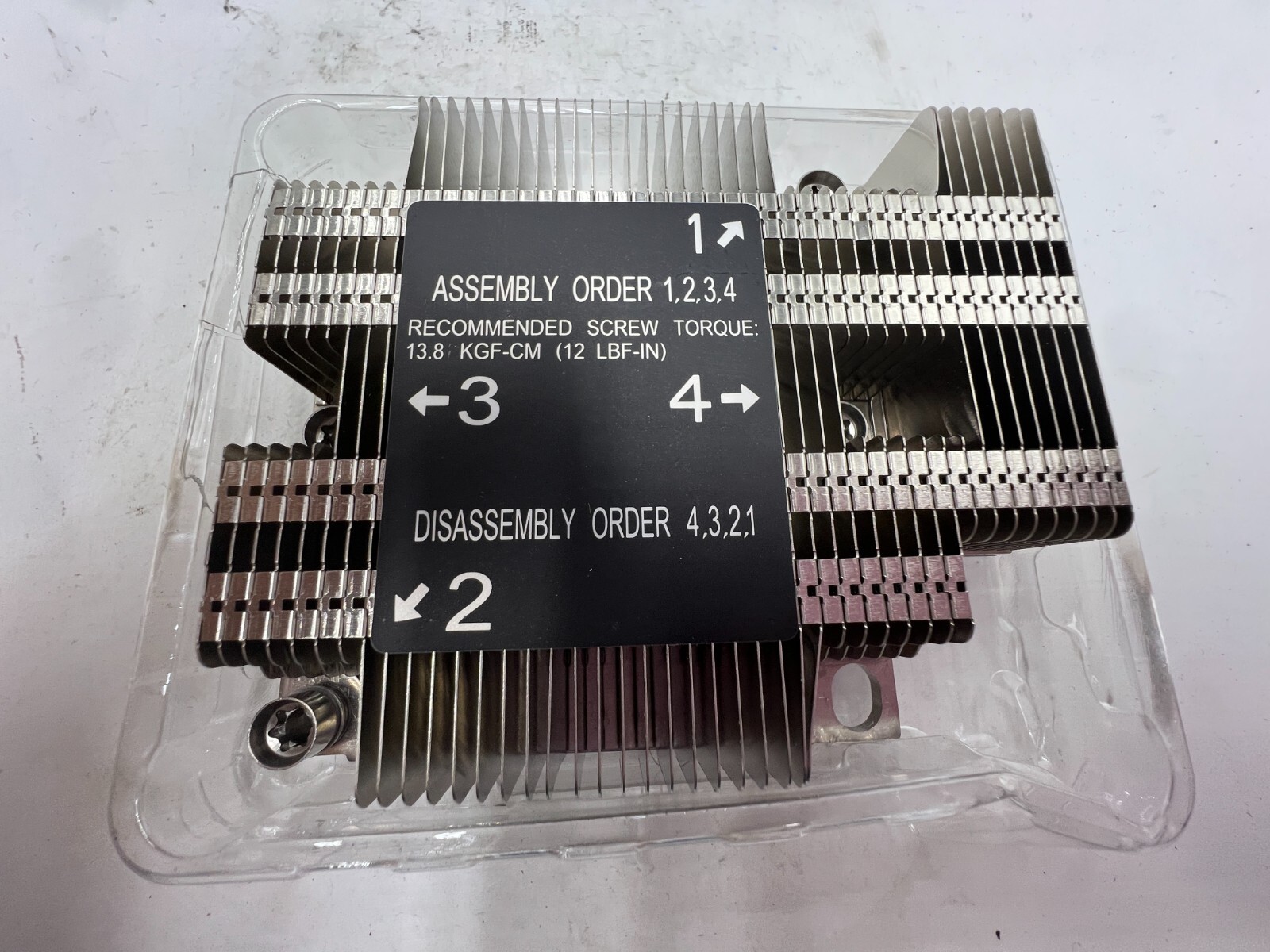 SNK-P0067PD LGA 3647-0 1U X11 Purley Platform CPU Heat Sink