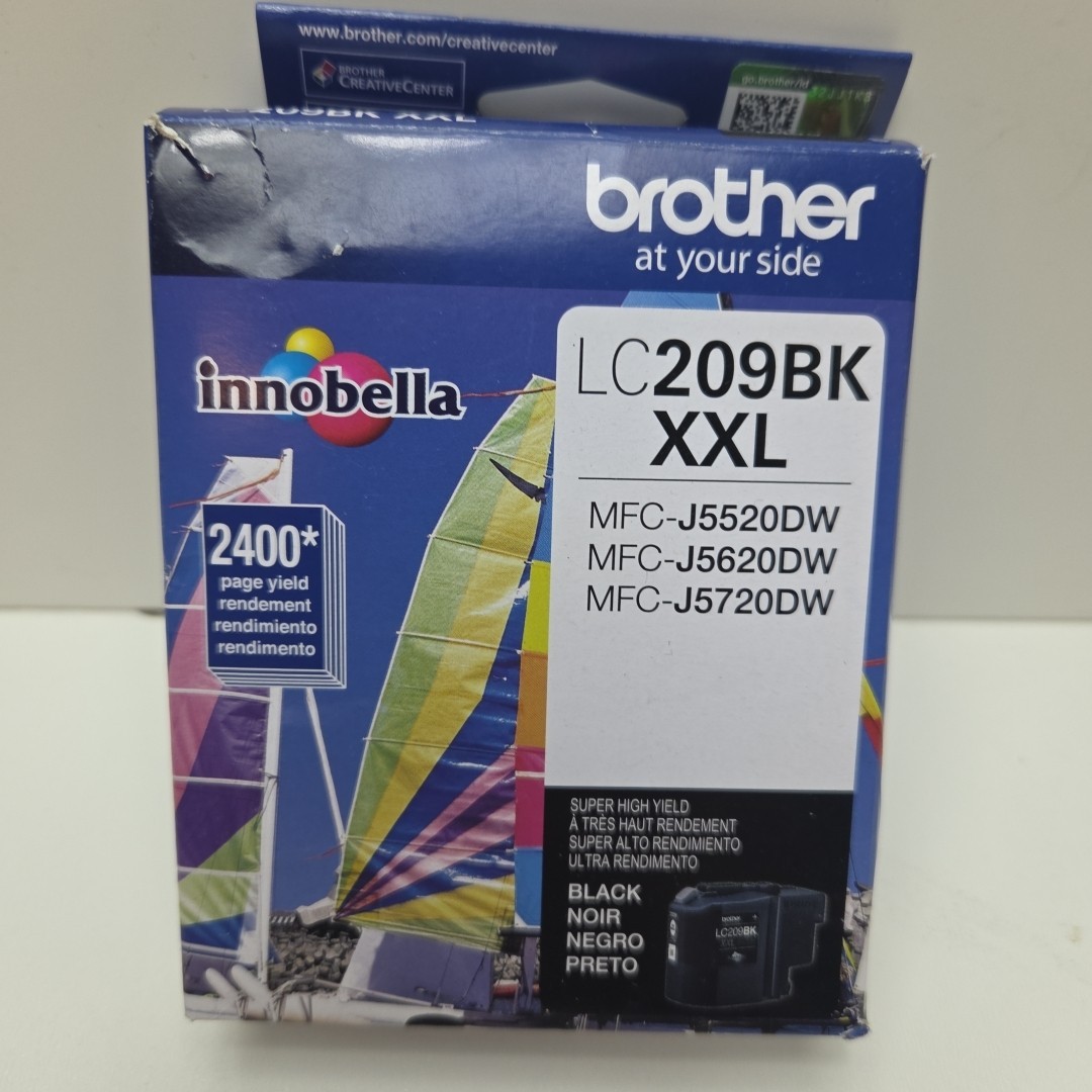 NEW OEM – BROTHER LC209BK XXL BLACK Ink Cartridge – 11/2027