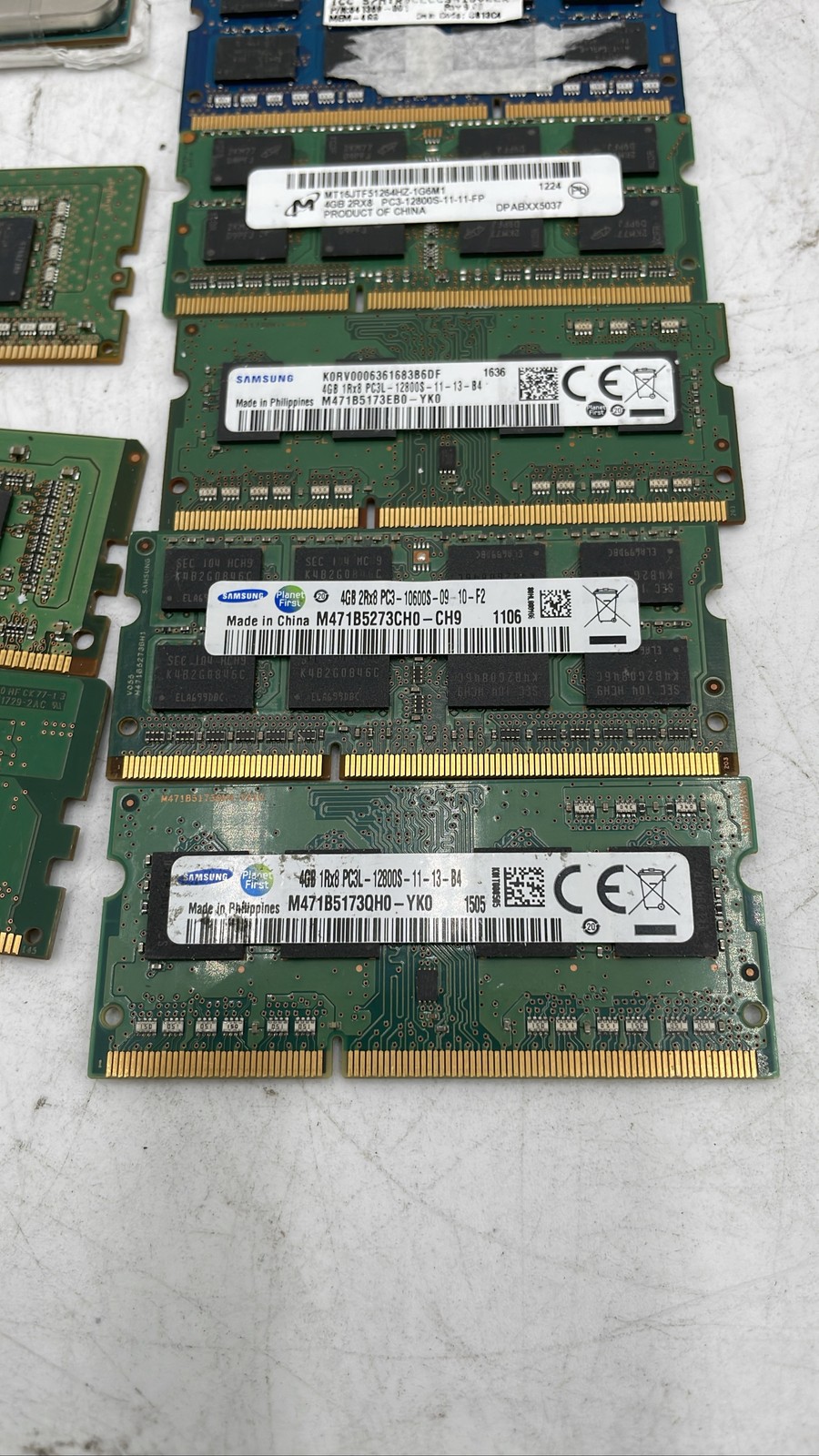 PC Parts Ryzen 5 3600 Intel i5-7500 G6400 CPU DDR3 DDR4 RAM Mixed Lot Of 12