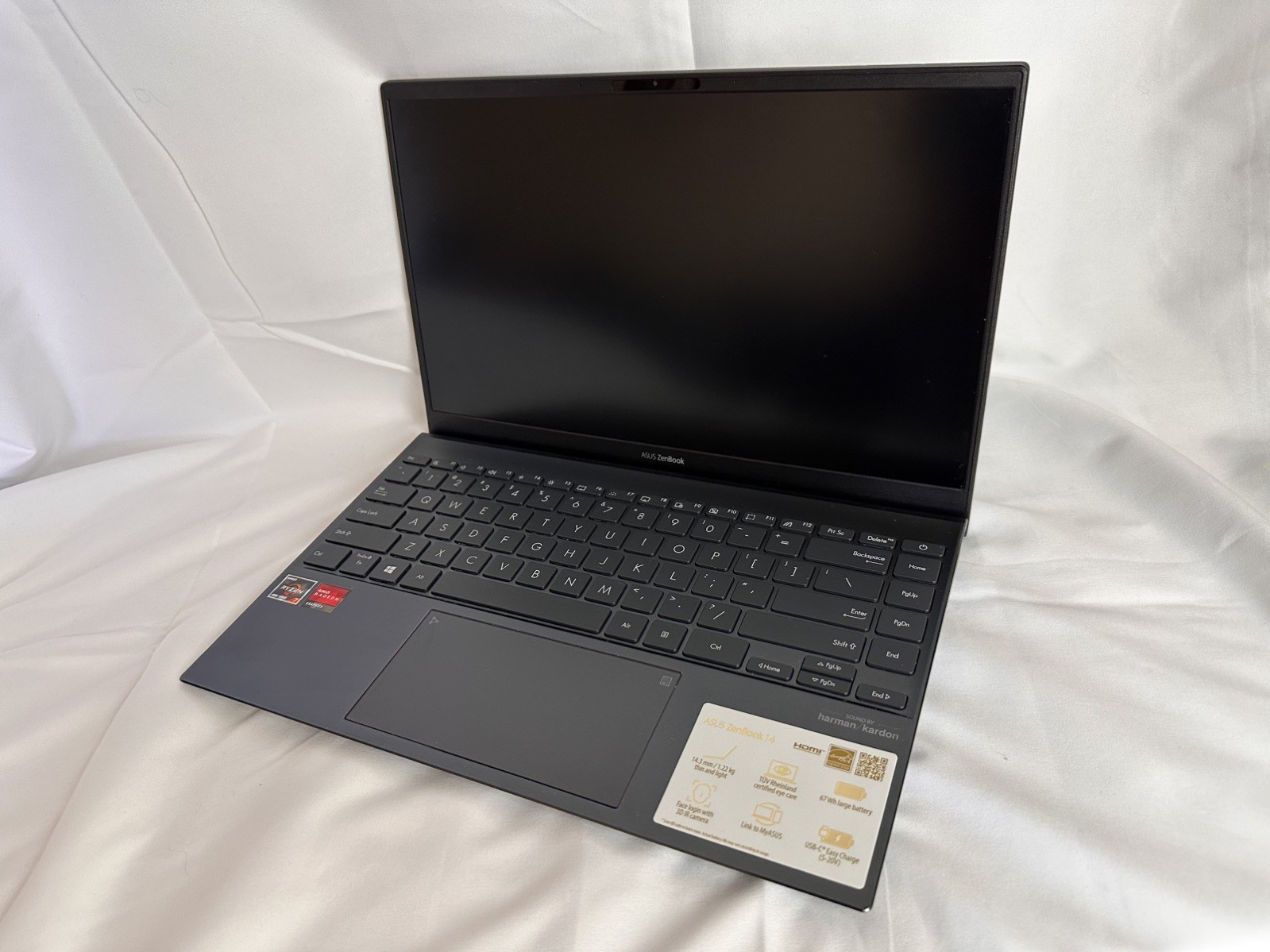 ASUS Zenbook 14, AMD Ryzen 7, 16GB, 1TB SSD, Ponder Blue