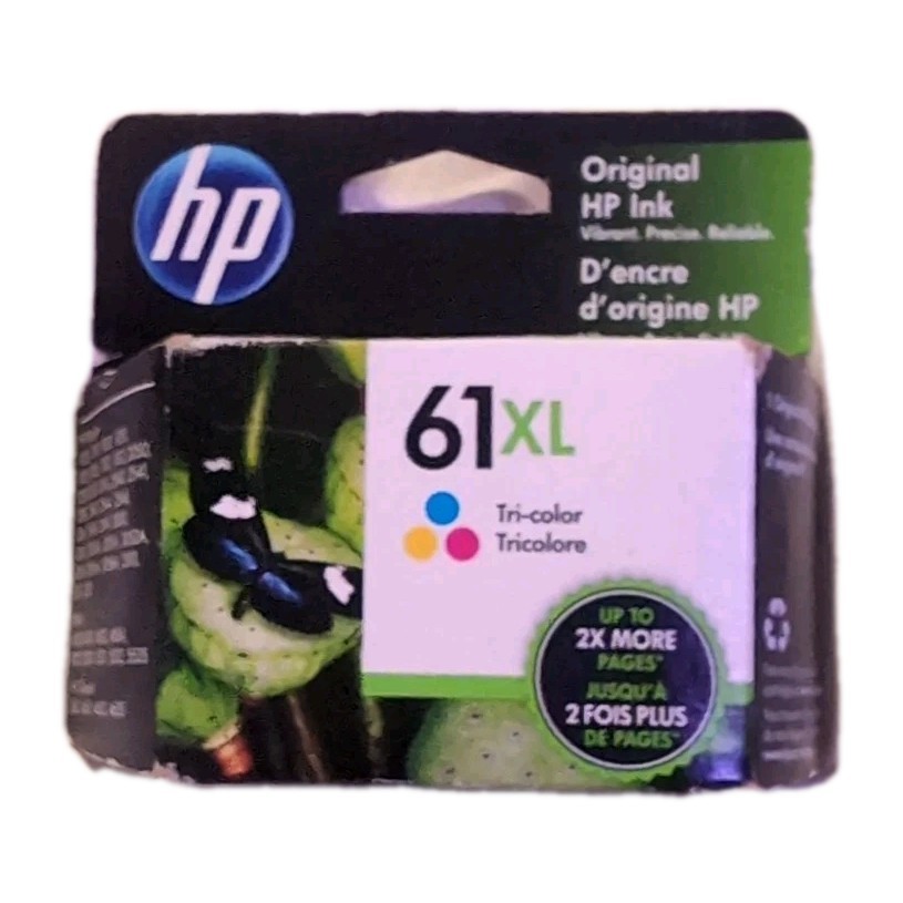 HP 61XL Tri-Color Original Ink Cartridge Expire Dec 2022 Sealed, Never Opened