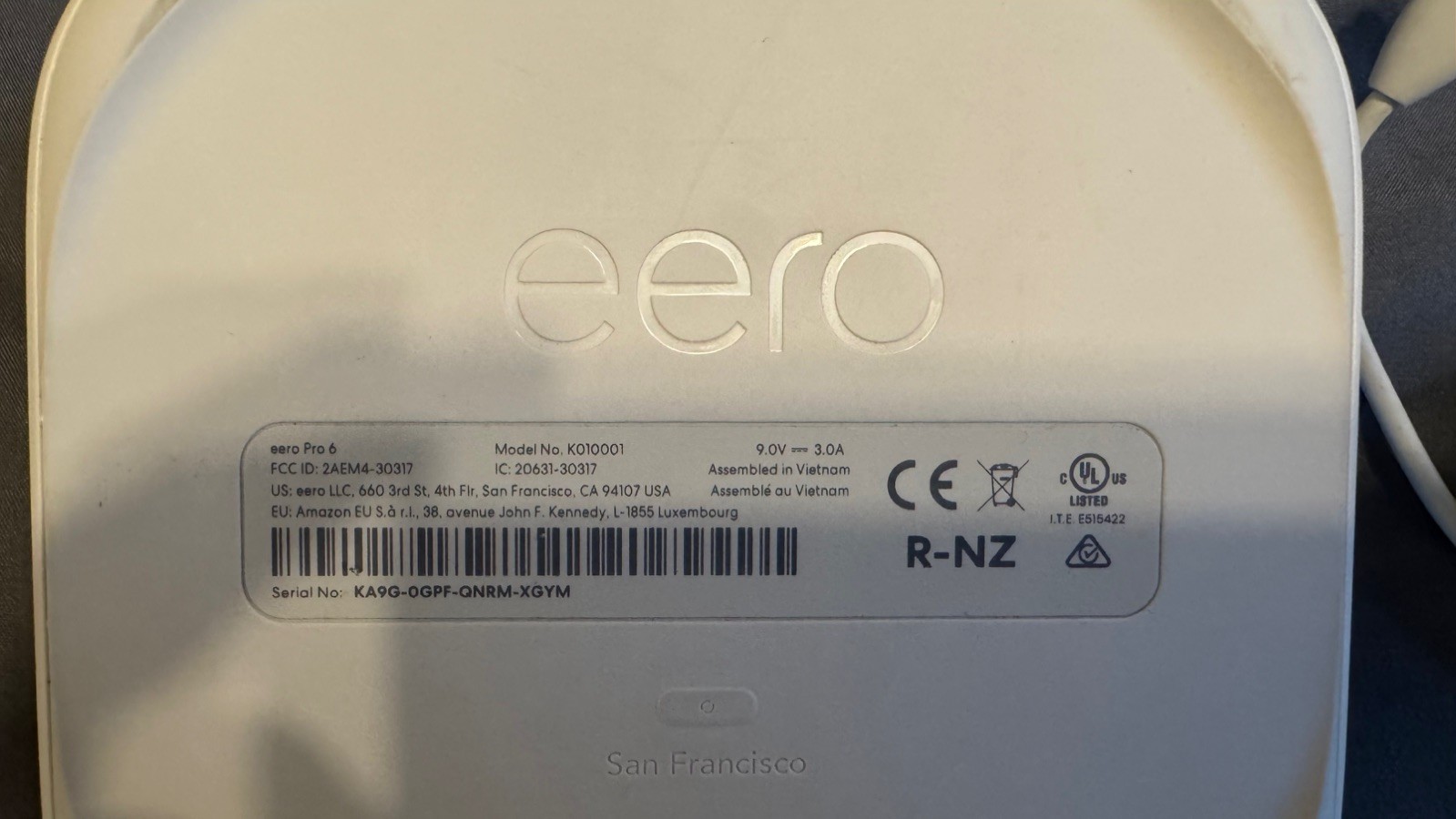 eero Pro 6E Tri-Band AXE5400 Wi-Fi 6E Router Mesh System – White (2-Pack)