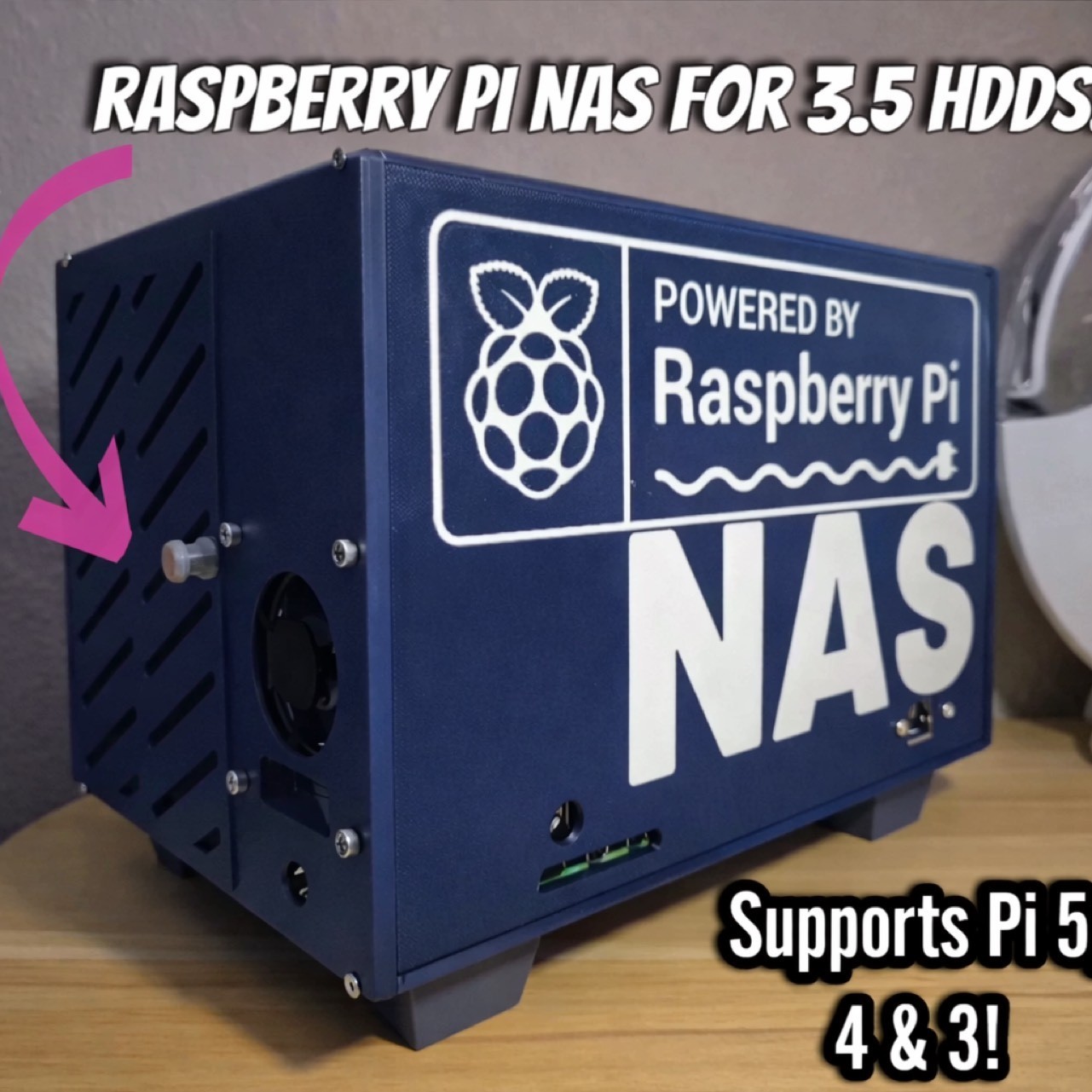 Raspberry pi 5 & pi 3 pi 4 NAS case