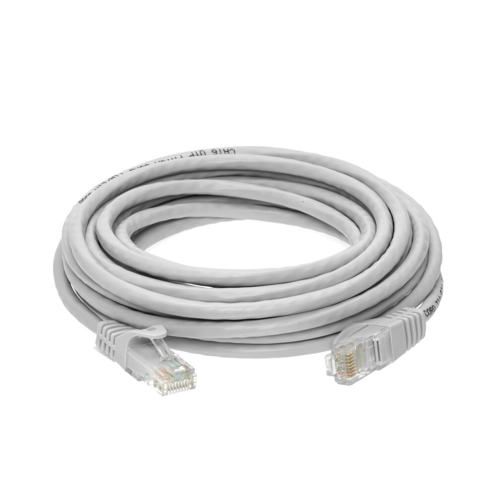Cat6 Gray Patch Cord Network Cable Ethernet LAN RJ45 UTP 1.5FT- 20FT Multi LOT