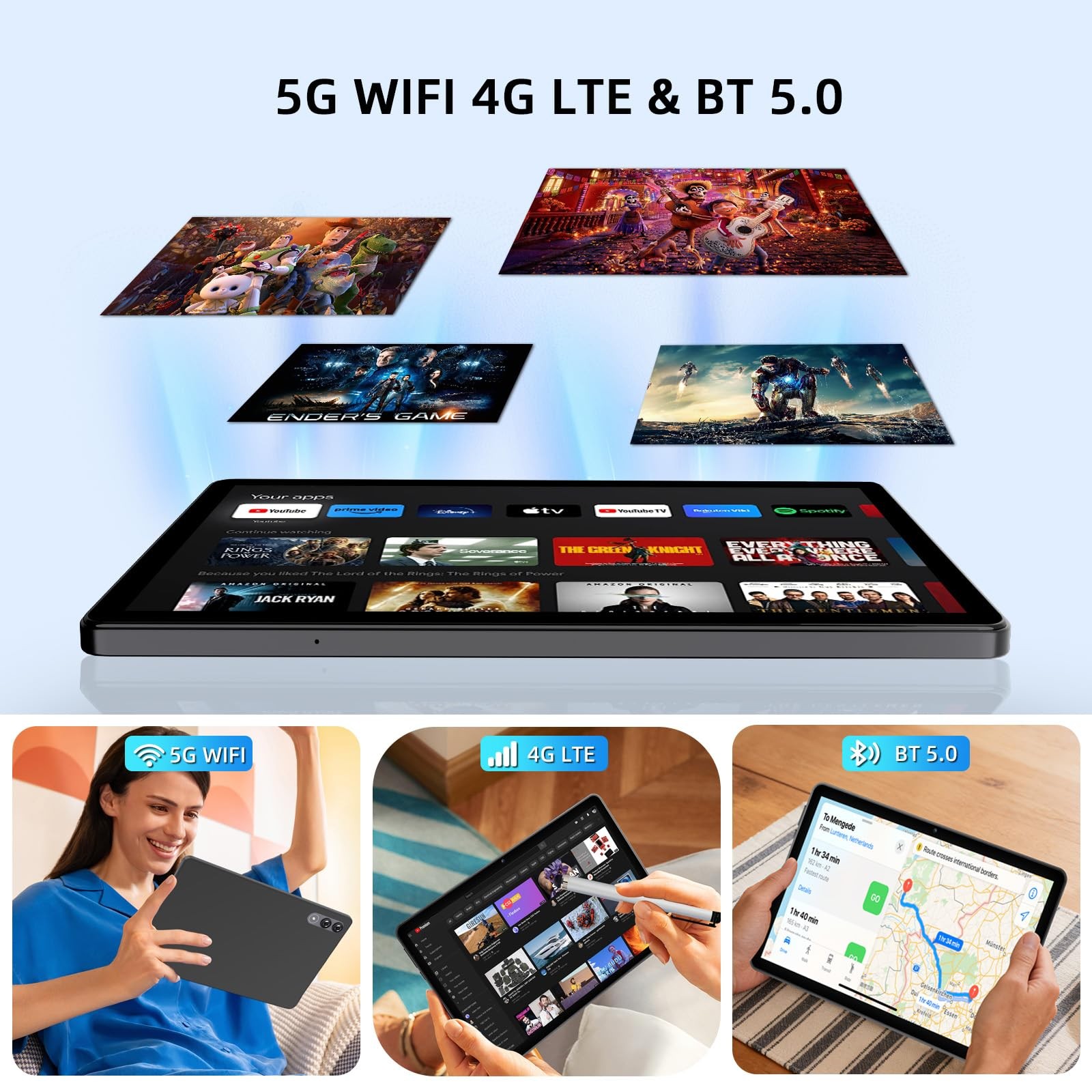 Android 16 Tablet with Gemini AI, 11 Inch Tablets with Octa Core Processor, 3…