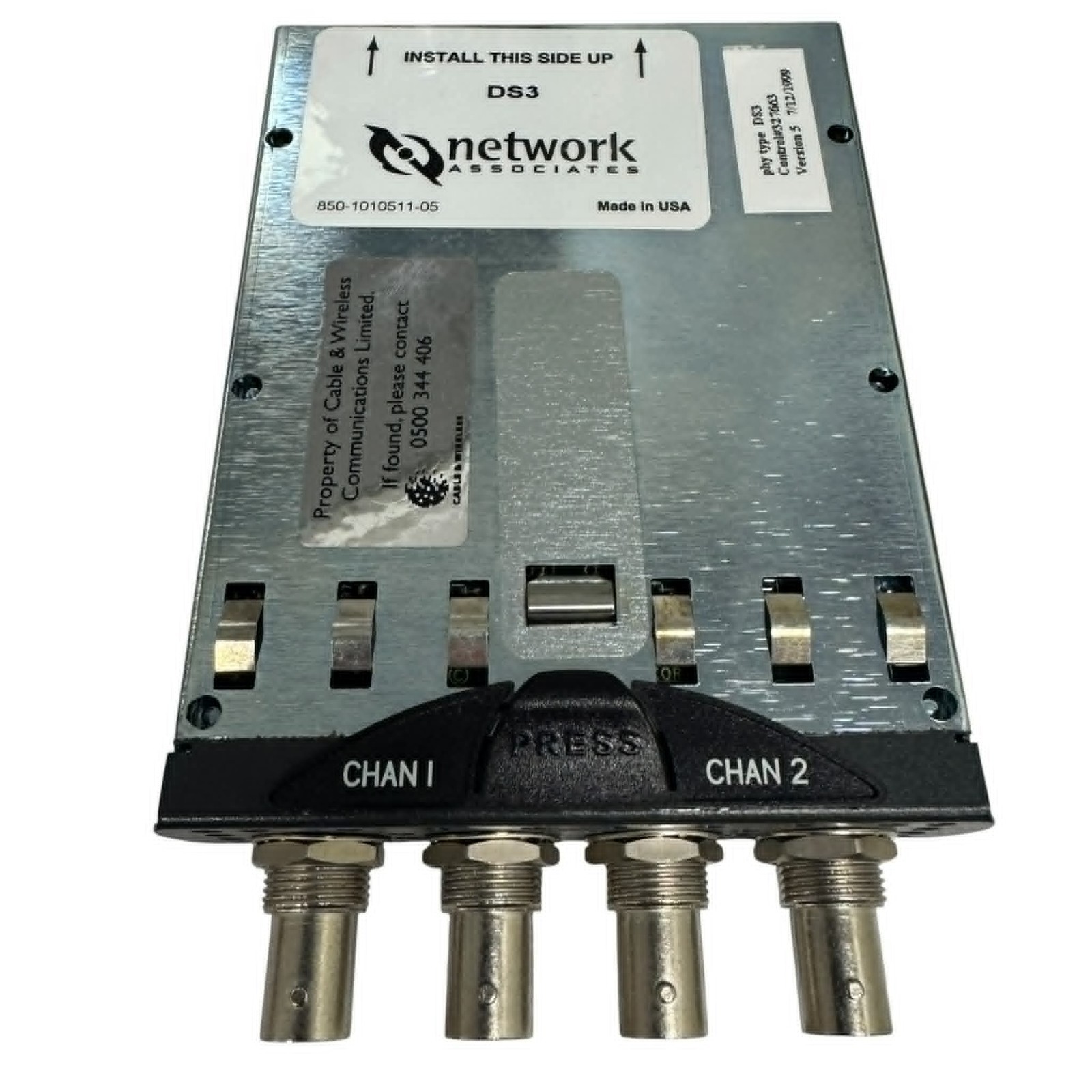 850-1010511-05 Network Associates Network Interface Card DS3 Type 2 Channel