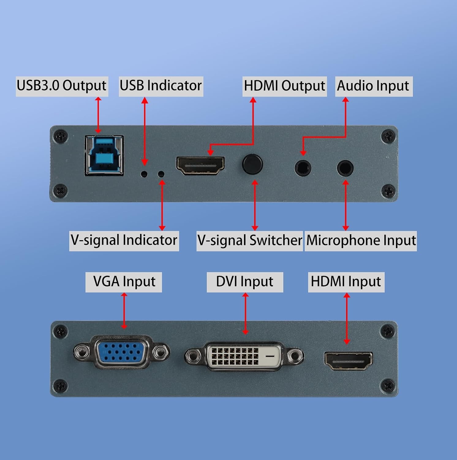 4K HDMI VGA to USB3.0 Video Capture Box 1080P 60FPS