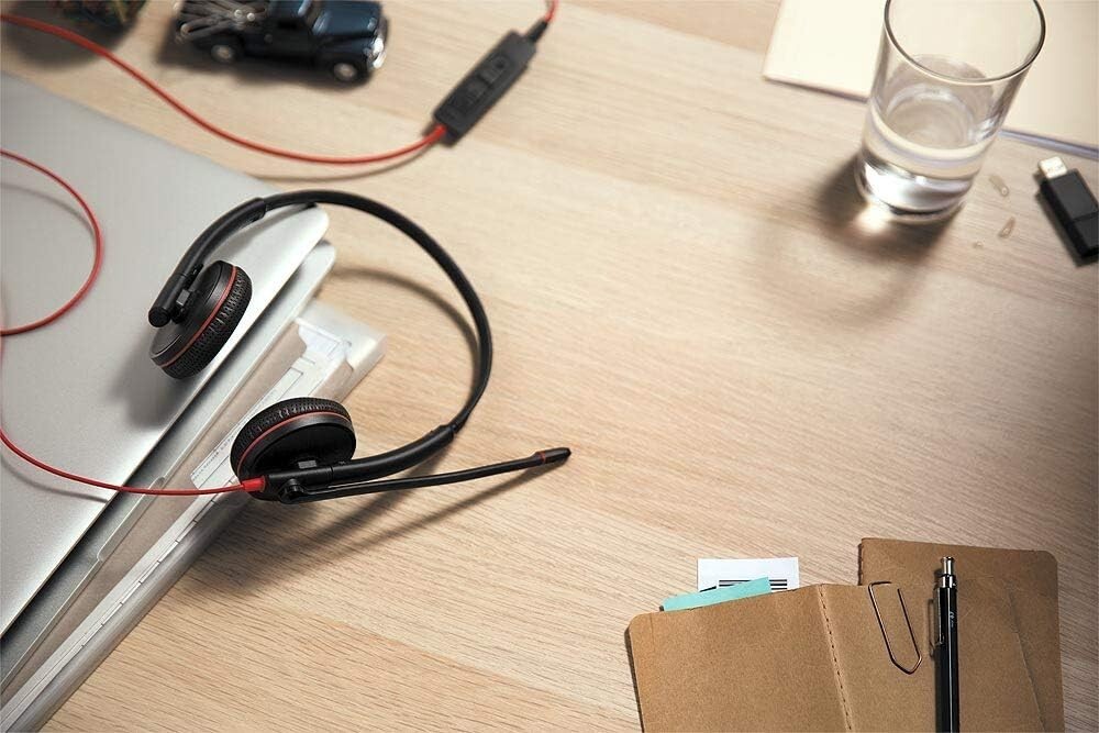 Plantronics Blackwire 3220 USB Over-the-Ear Headset – Black