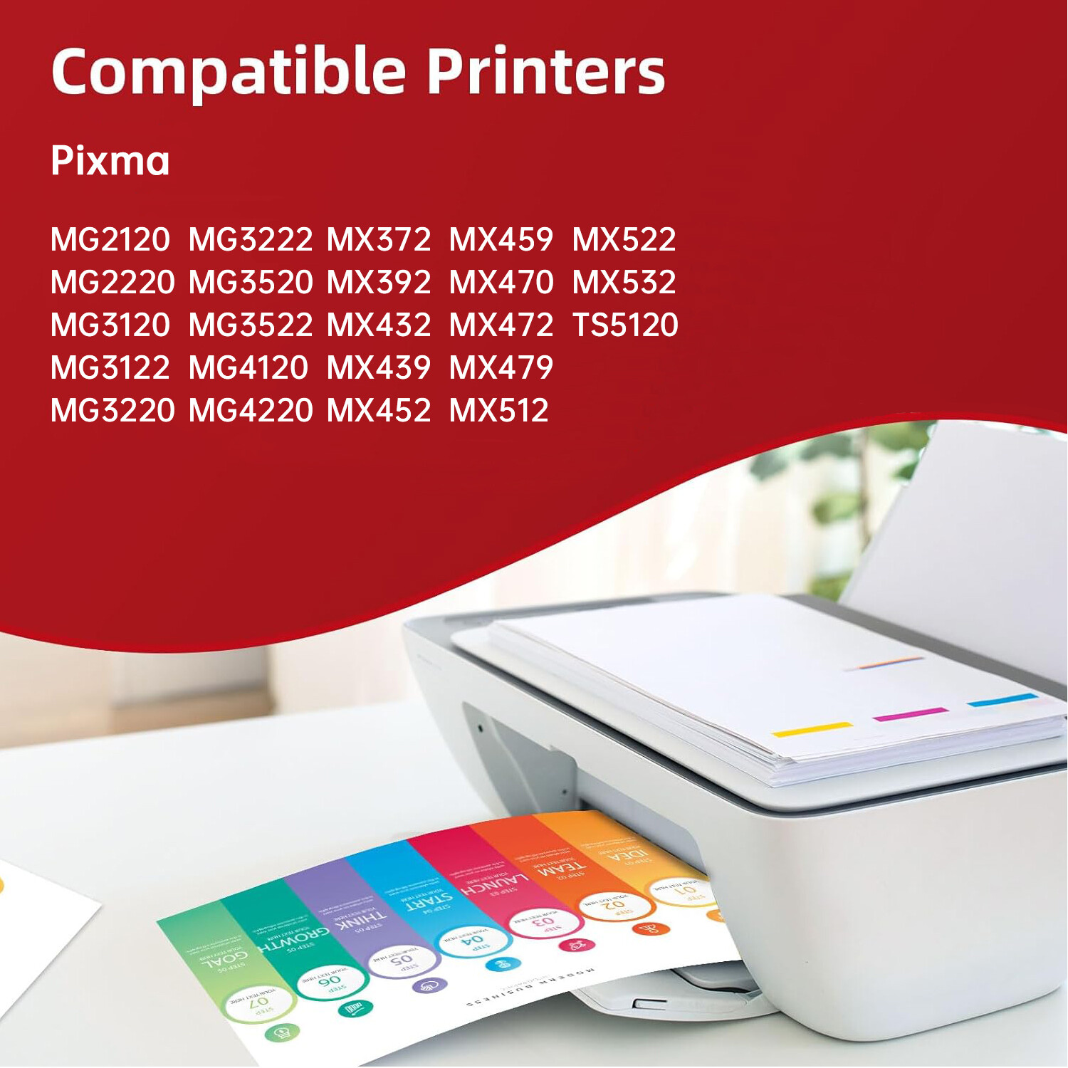 PG-240XL CL-241XL Black Tri-Color Ink Cartridge for Canon PIXMA MG3620 Printer