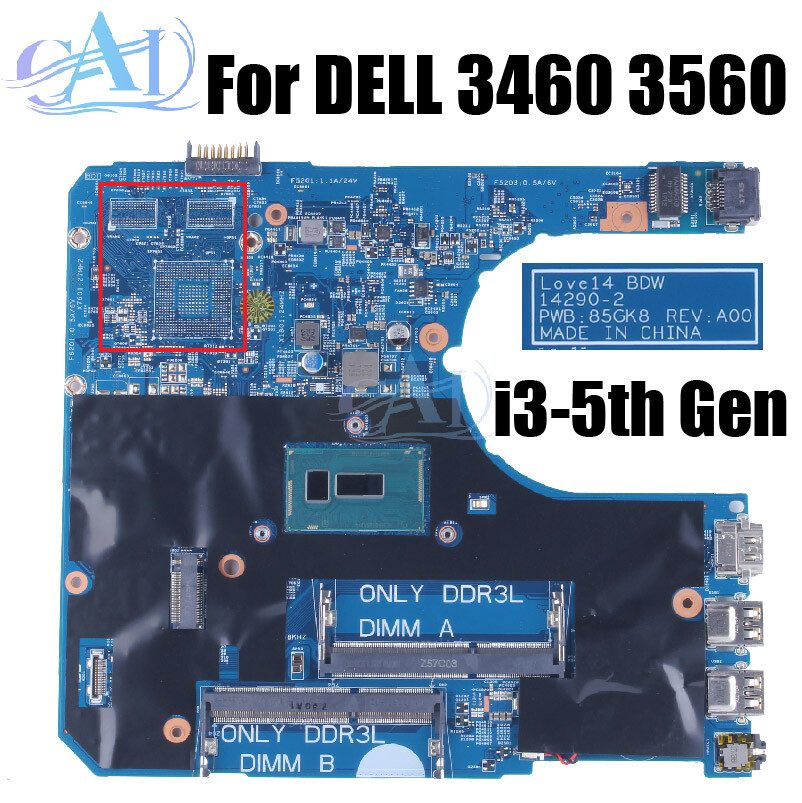 14290-2 For DELL Latitude 3460 3560 Laptop Motherboard 0HTFKW 0D0PG7 i3 i5-5th
