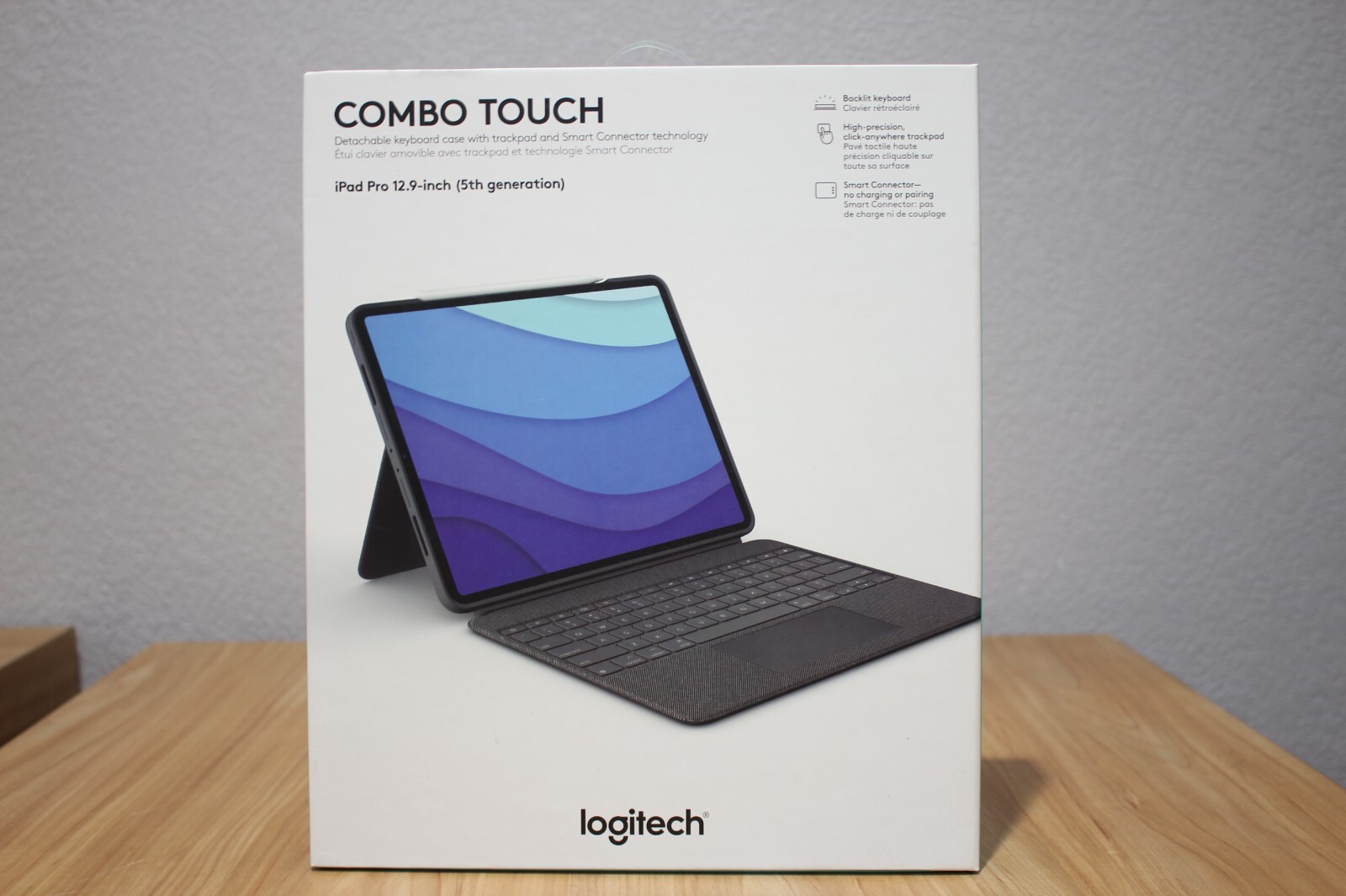 Logitech – Combo Touch Keyboard Folio for Apple iPad Pro 12.9″ (5th & 6th Gen…