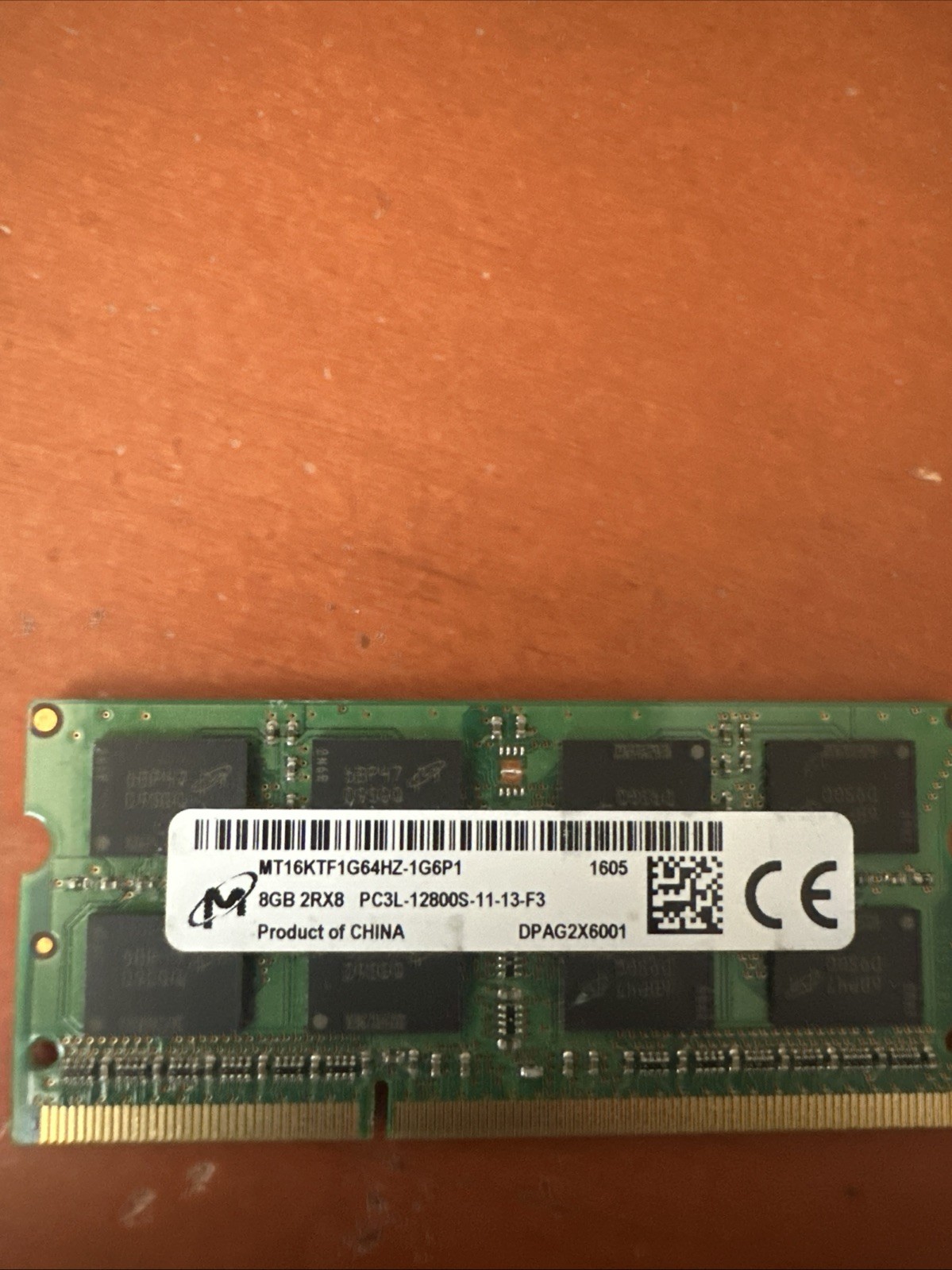 Micron 8GB (1x 8GB) PC3-14900 (DDR3-1866) Memory (MT16KTF1G64HZ-1G9P1)