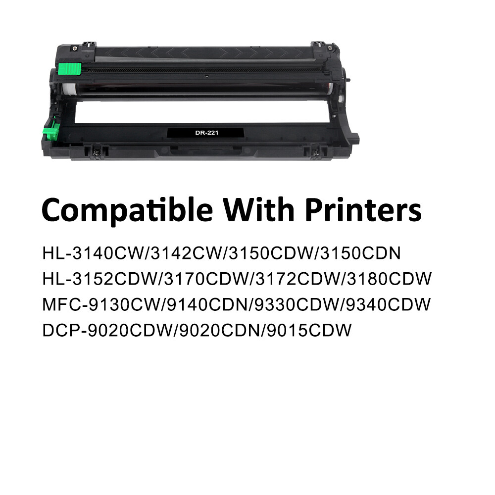 4PK DR221CL DR221 Drum Unit Compatible With Brother HL3140CW 3170CDW MFC-9340CDW