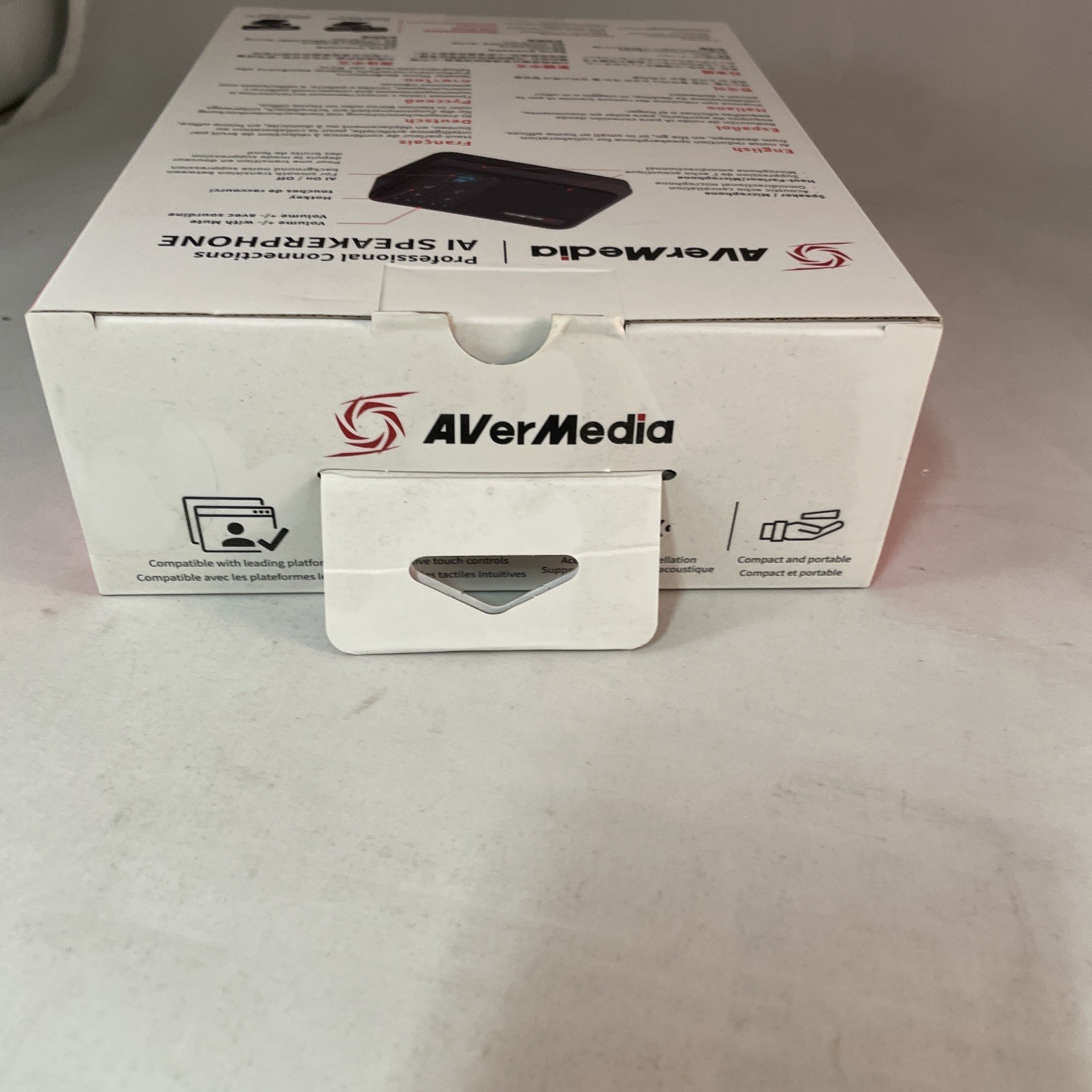 AVerMedia AI Speakerphone AI-Powered Noise Suppression, USB Plug and Play AS311