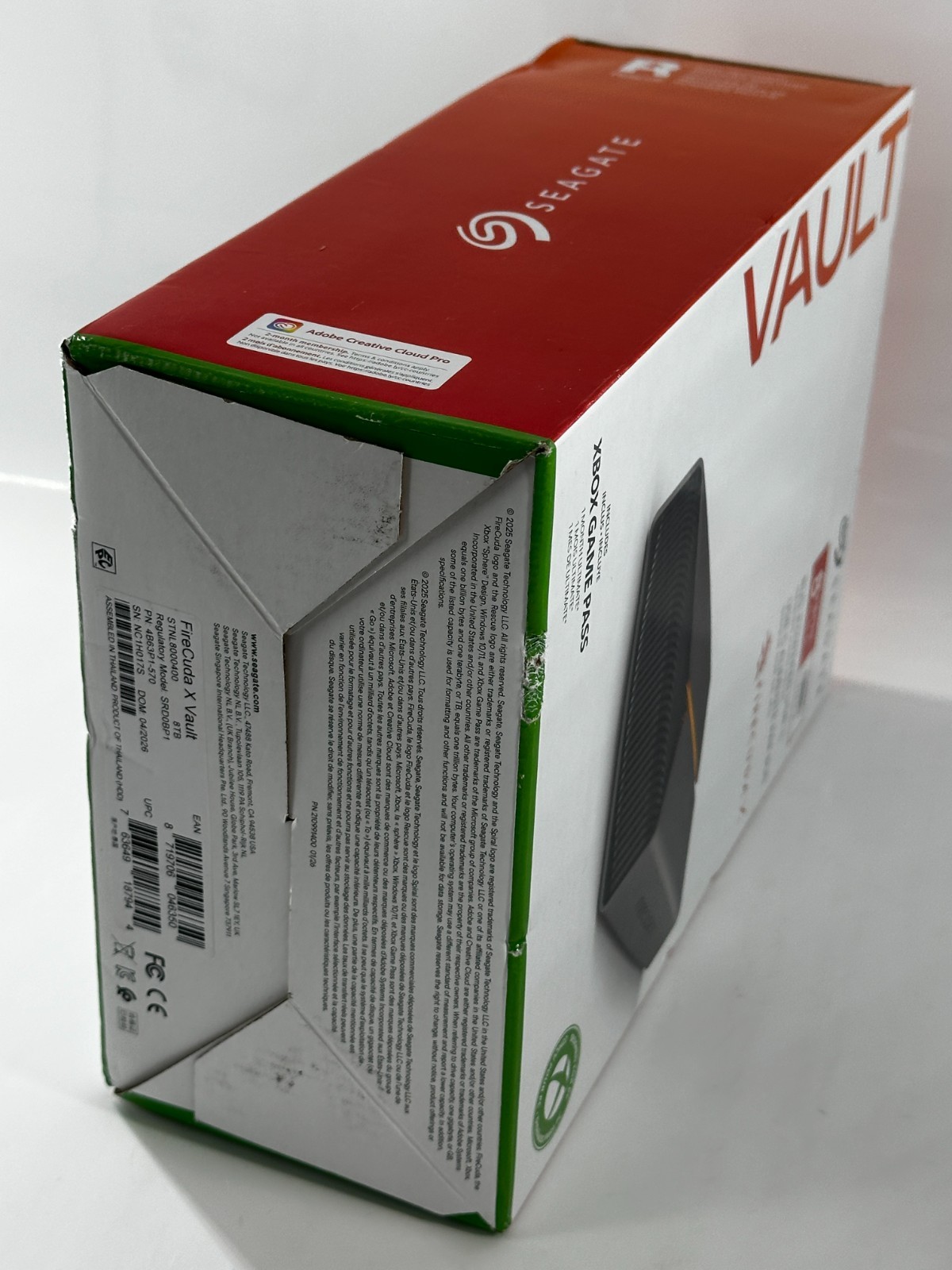 New Seagate External FireCuda 8TB USB-C to USB-C HDD 4B63P1-570