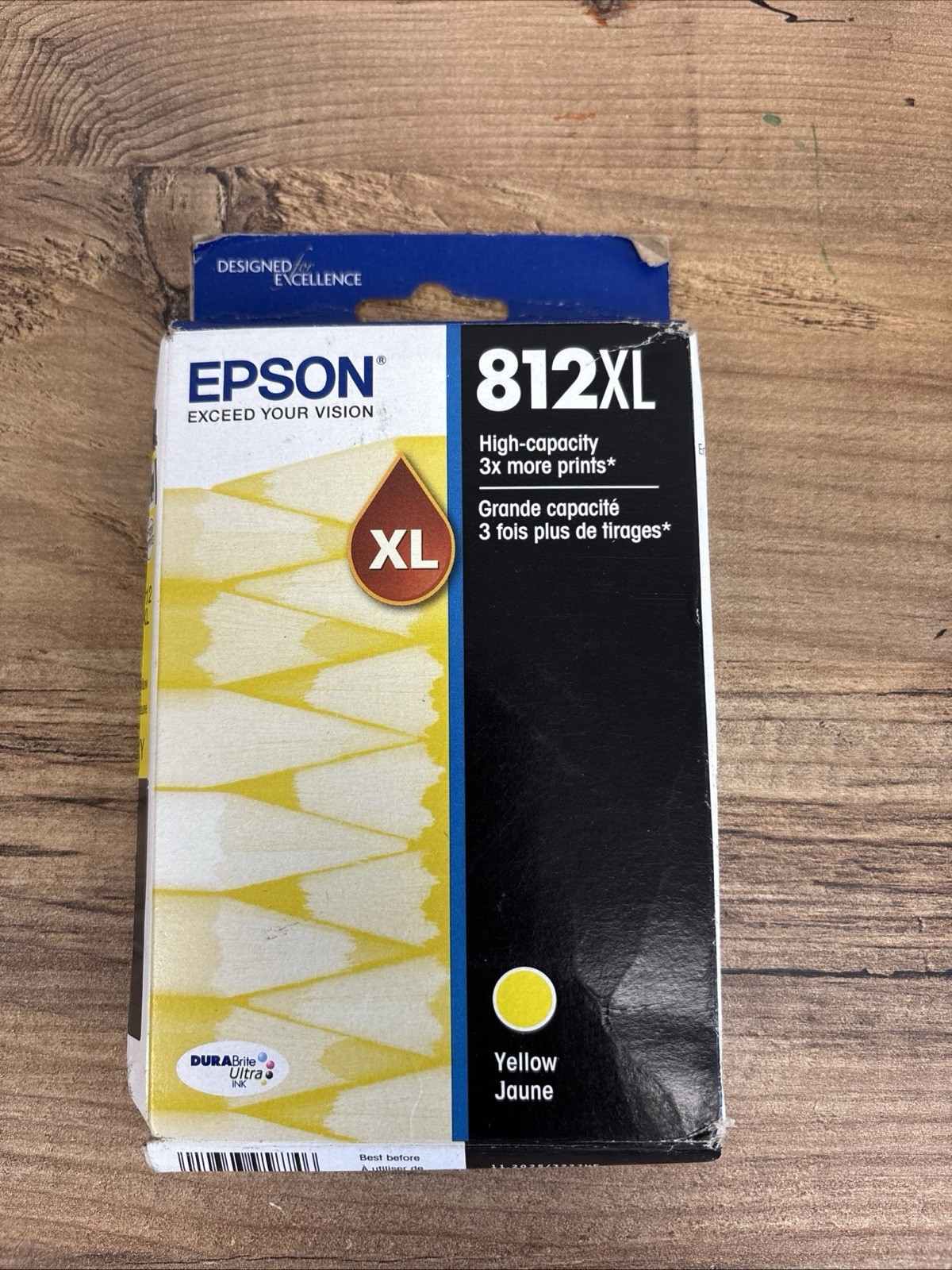 Epson 812XL High Capacity Yellow Ink Cartridge Exp 11/25