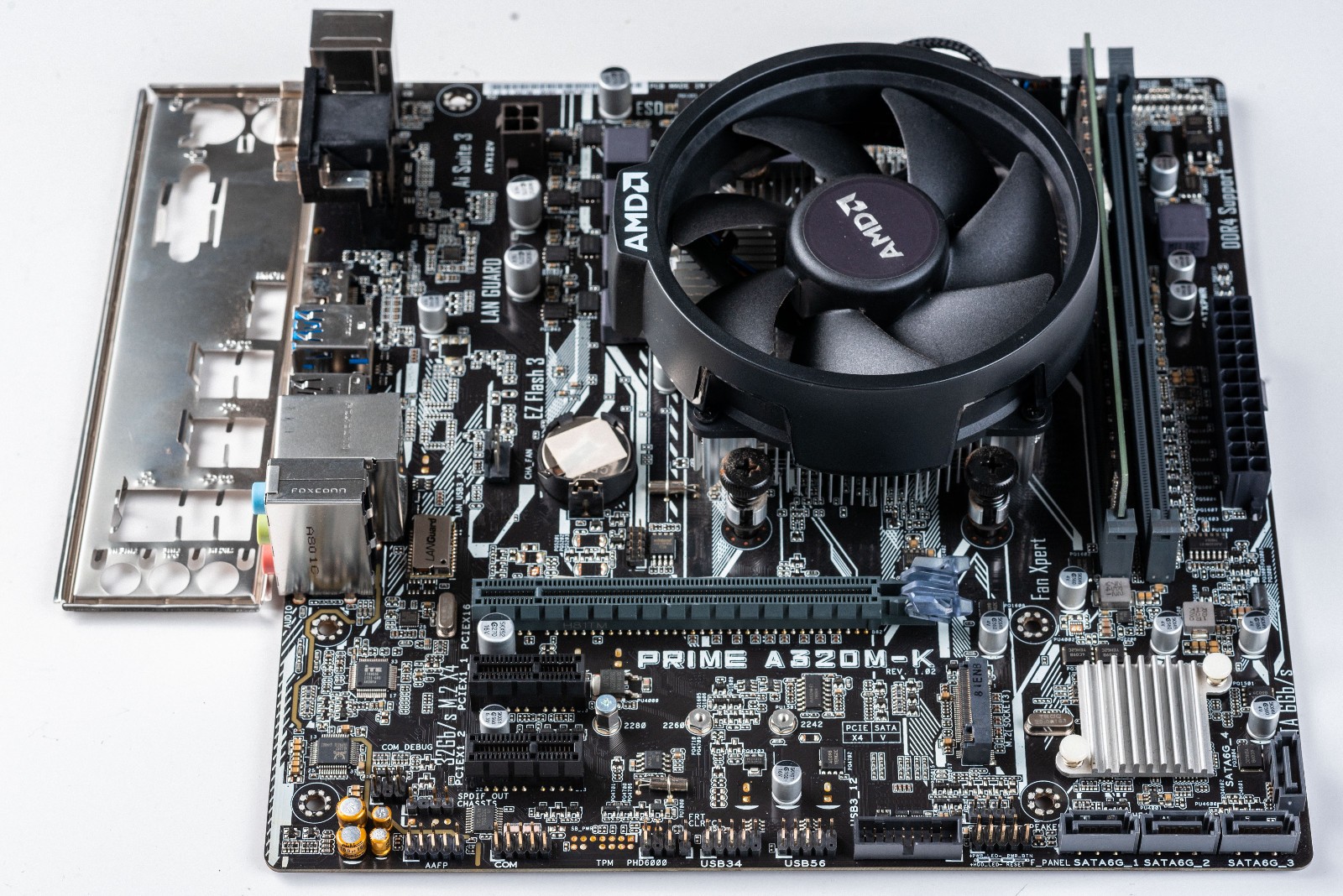 Asus PRIME A320M-K AM4 MicroATX Motherboard 8GB DDR4 AMD Ryzen 5 2400G M.2 NVMe