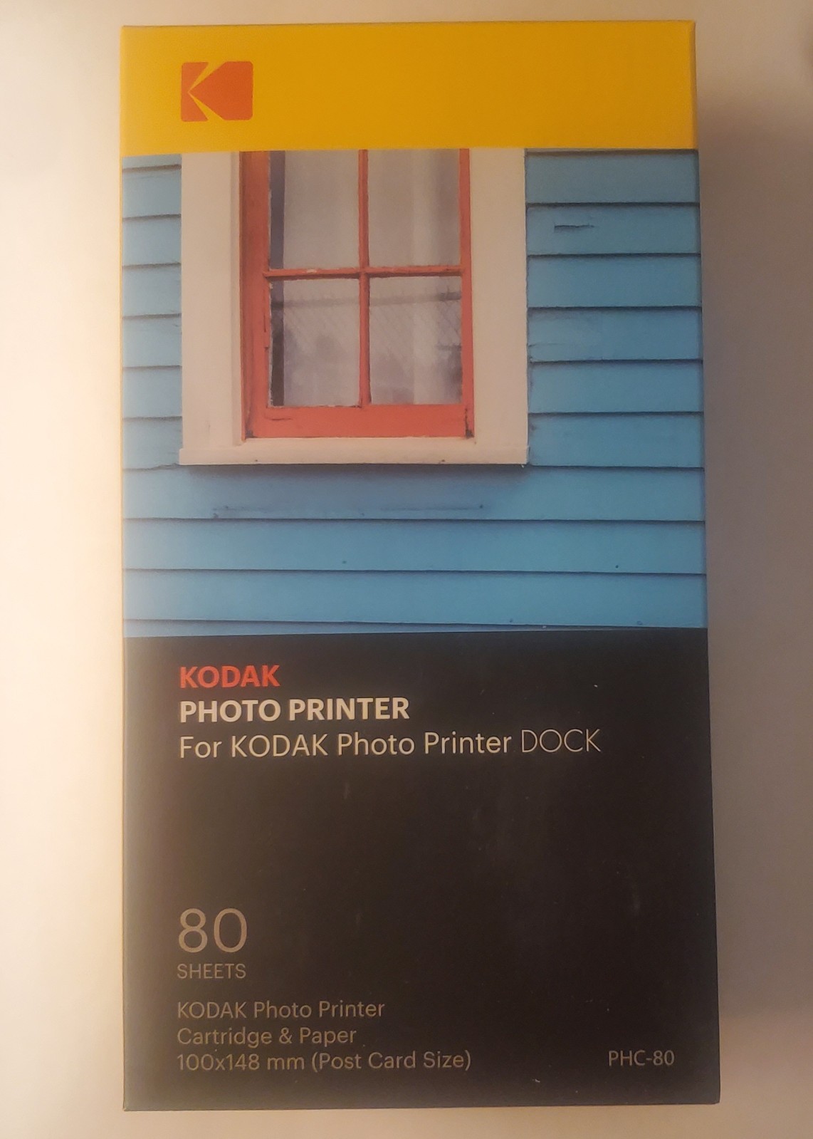 NEW Kodak Dock Plus PHC-80 Cartridge Refill & Paper – 80 Pack – 4×6″ for PD450