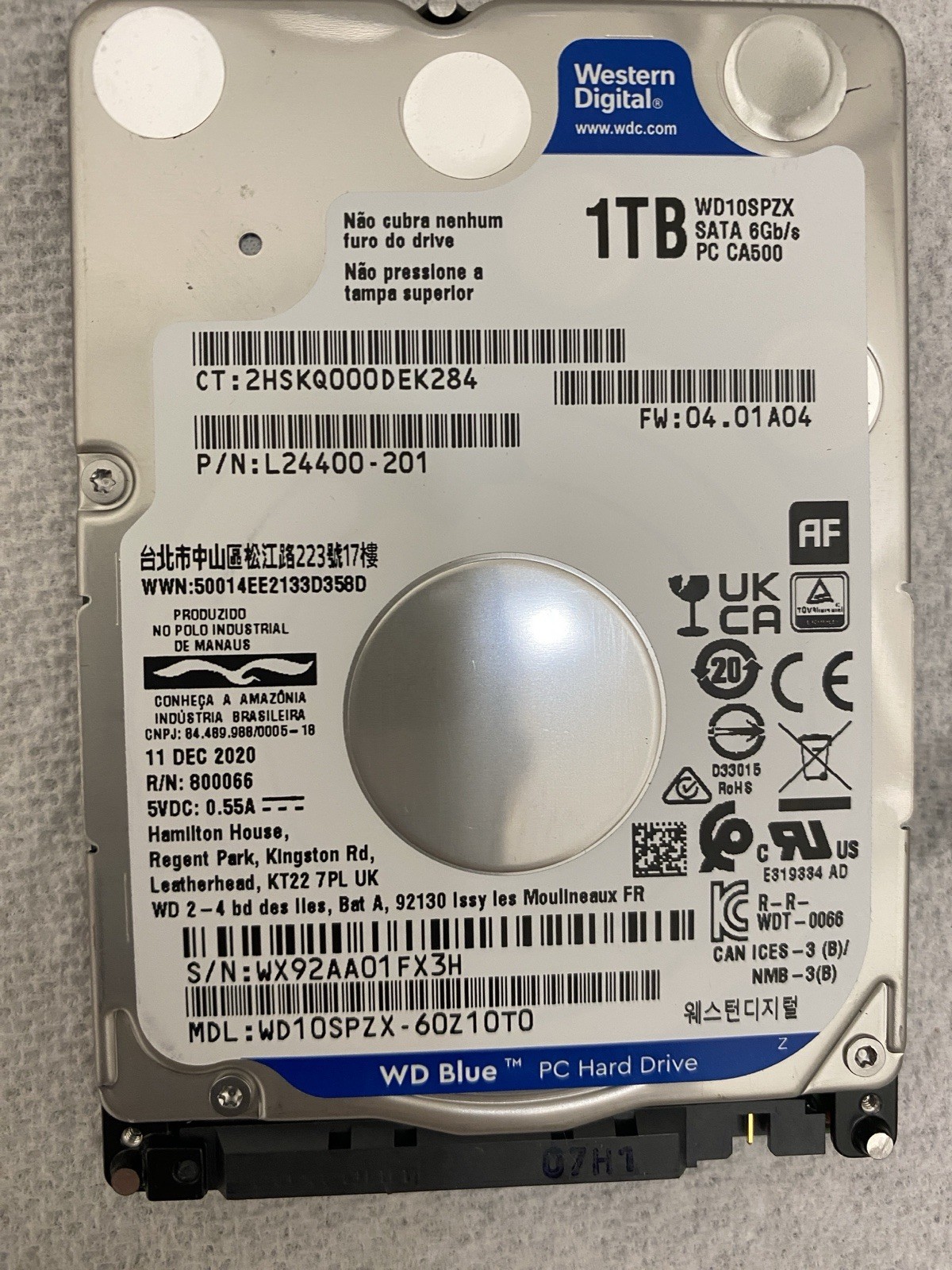 Western Digital 1TB 2.5 Inch SATA HDD Hard Drive Laptop Surveillance Camera DVR