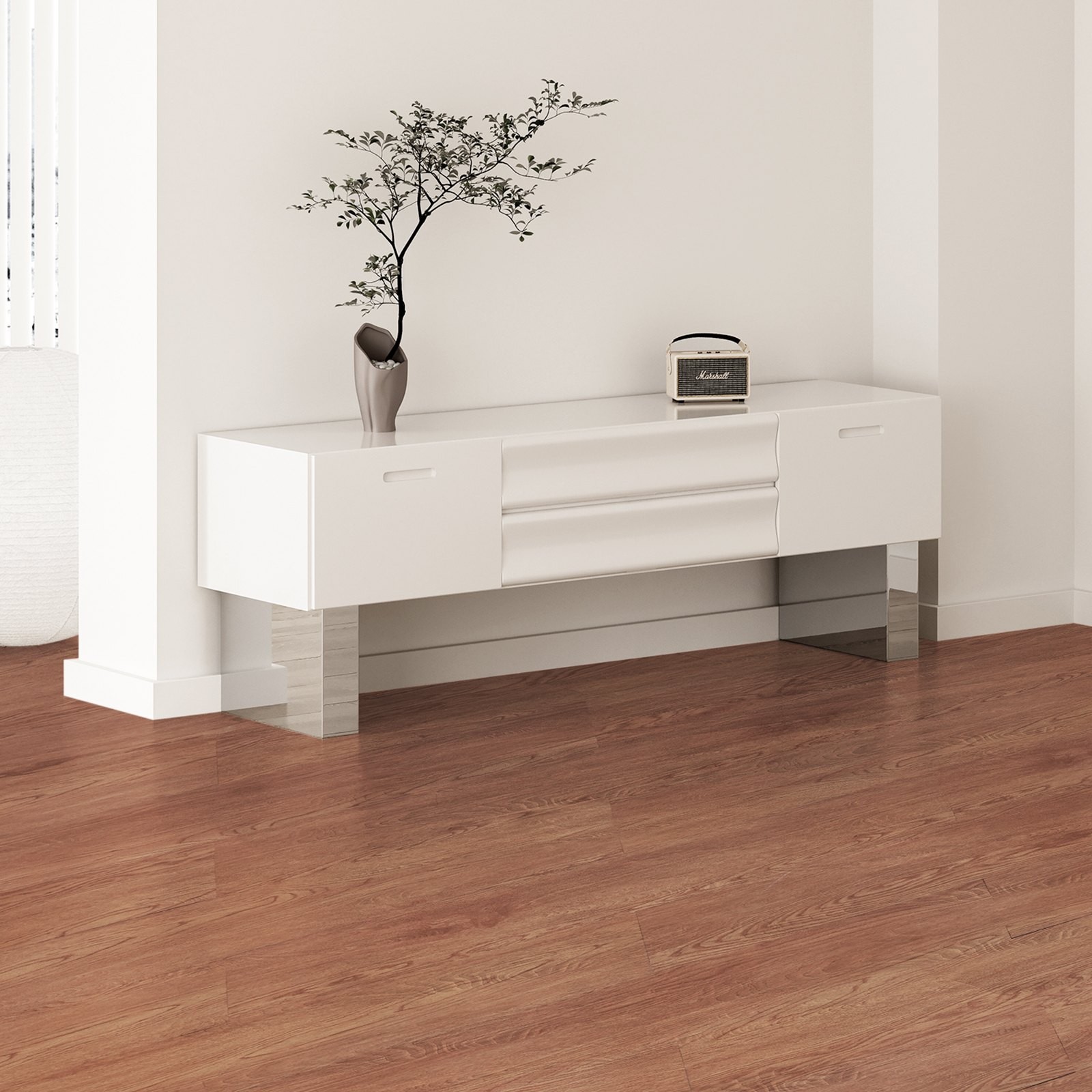 Self Adhesive Vinyl Floor Tiles 36 x 6 inch, 36 Tiles 2.5mm Thick Peel & Stick,