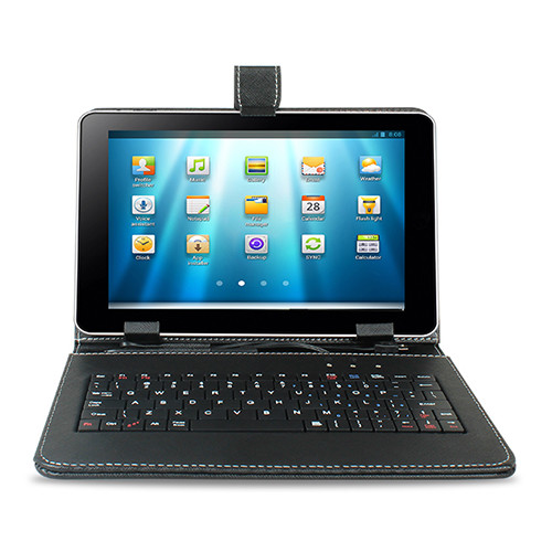 Folio PU Leather Case Stand Cover with USB keyboard For 8″ Universal Tablet Ipad