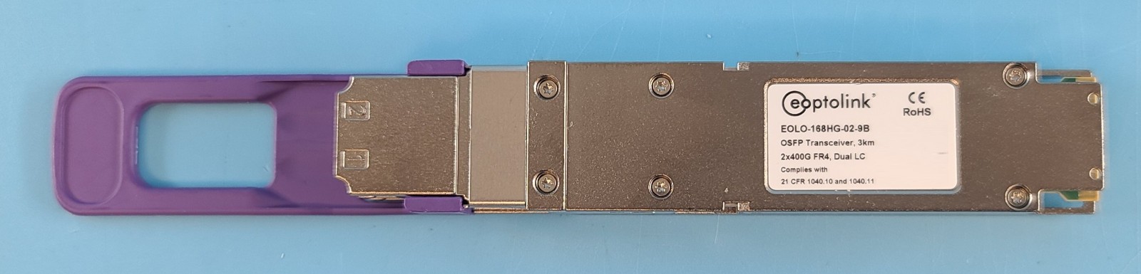 Eoptolink EOLO-168HG-02-9B 2x400G FR4 OSFP 2km 2xLC Duplex 1310nm Transceiver