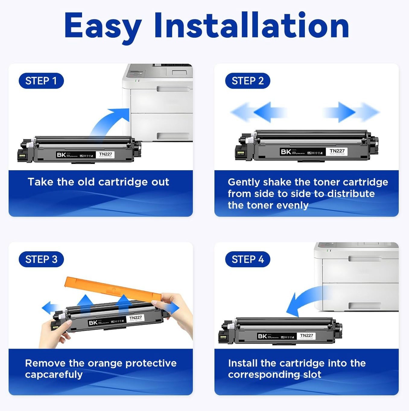 4PK 218X Toner w/ Chip Fit for HP W2180X LaserJet Pro MFP 3301 3301sdw 3201dw ᴭ