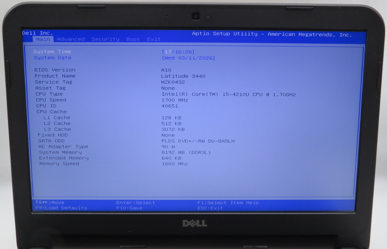 Dell Latitude 3440 i5-4210U @ 1.70GHz 8GB DDR3 RAM No HDD/OS