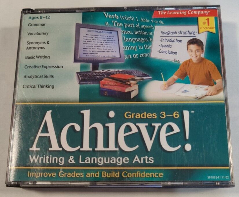 Achieve! Writing & Language Arts, Grades 3-6 (PC/MAC, 2002)