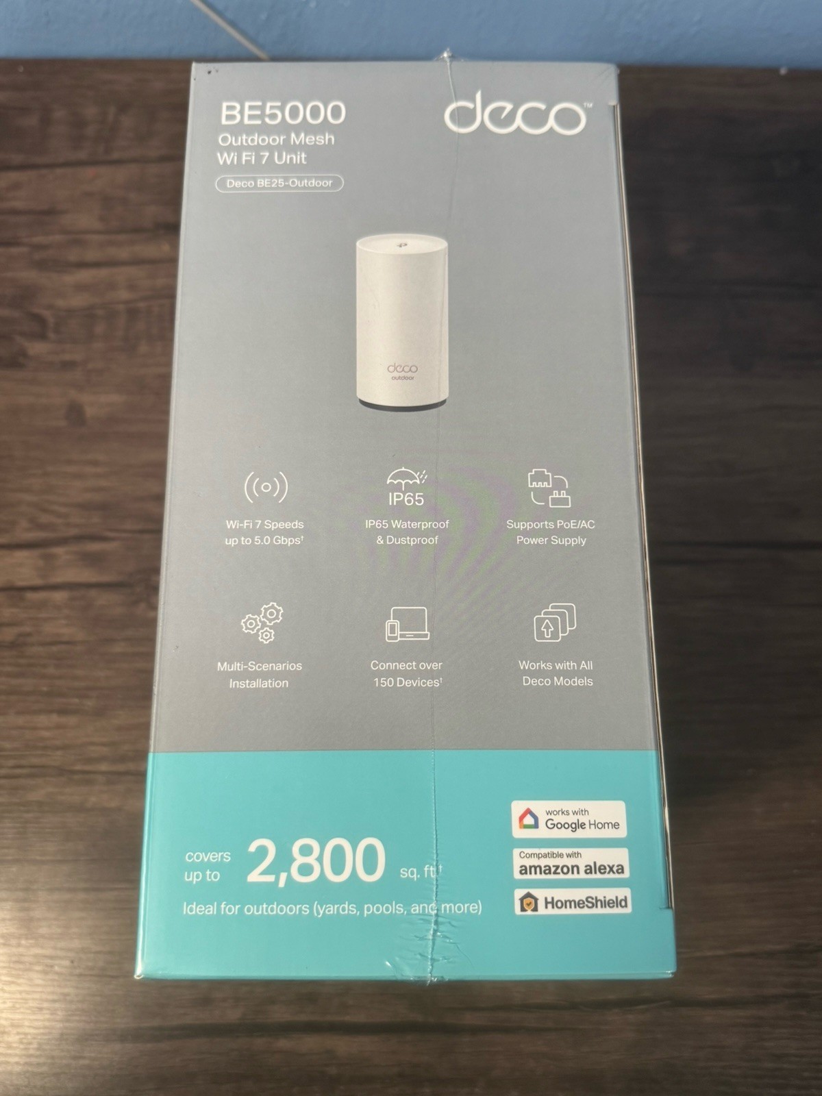 TP-Link Deco BE25-Outdoor BE5000 Dual-Band Wi-Fi 7 Outdoor Mesh Extender SEALED