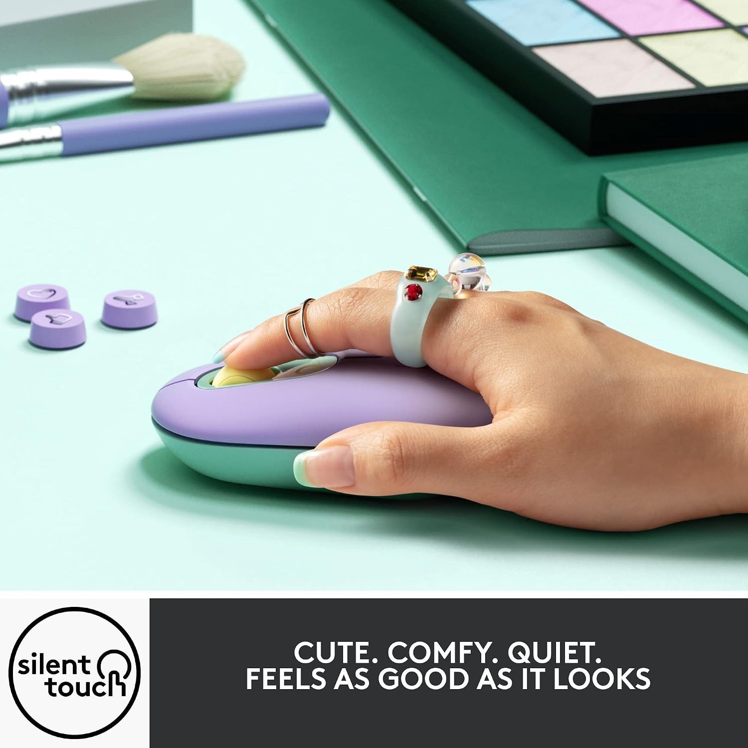 POP Compact Wireless Mouse – Daydream Mint