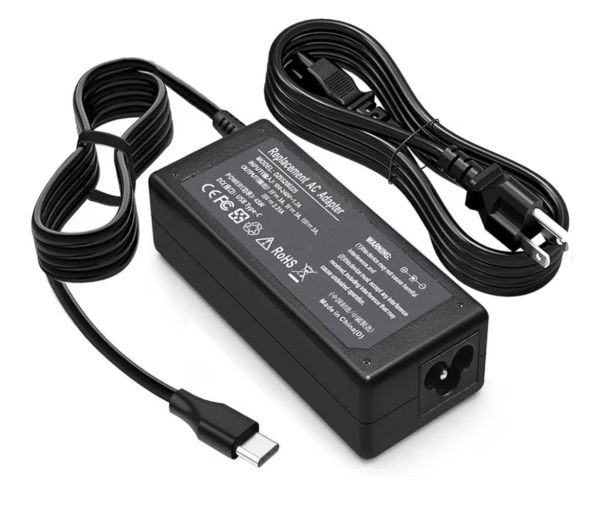 45 Watt USB C Chromebook Charger