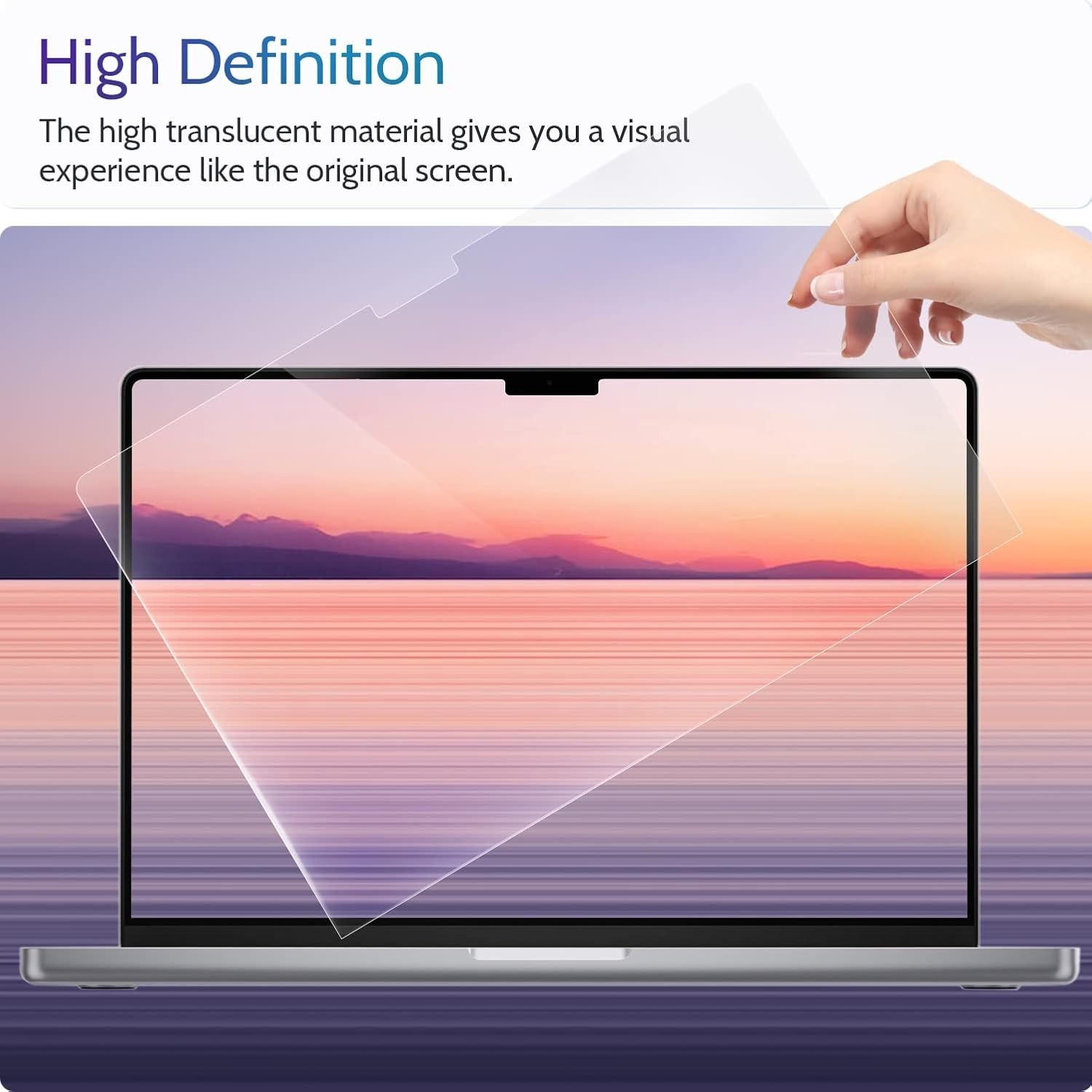Enhanced Clarity Anti Blue Light Screen Protectors for MacBook Air 15″ (3-Pack)